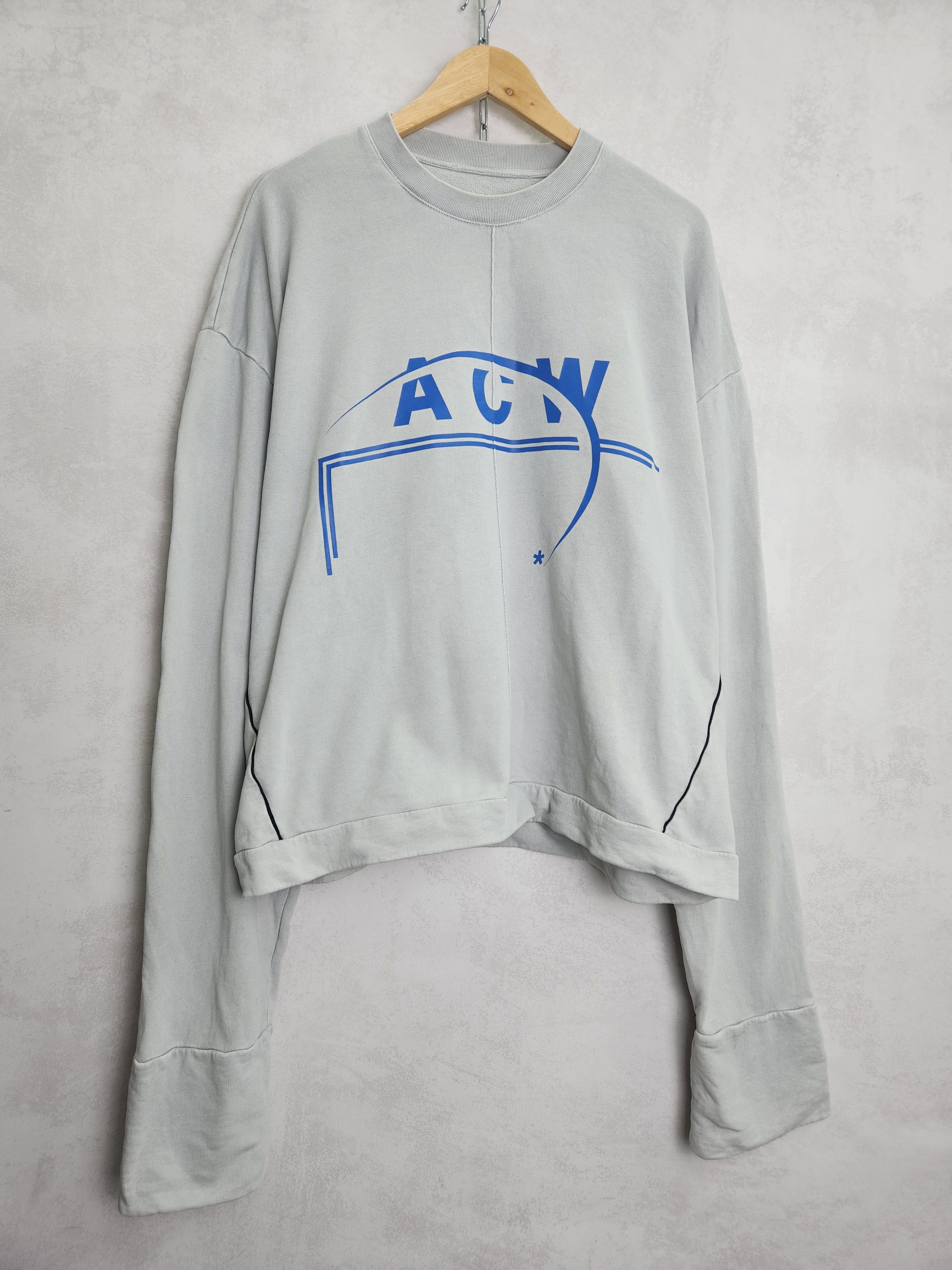A-COLD-WALL* ACW A cold wall gray long sleeve sweashirt logo Size US L / EU 52-54 / 3 - 2 Thumbnail