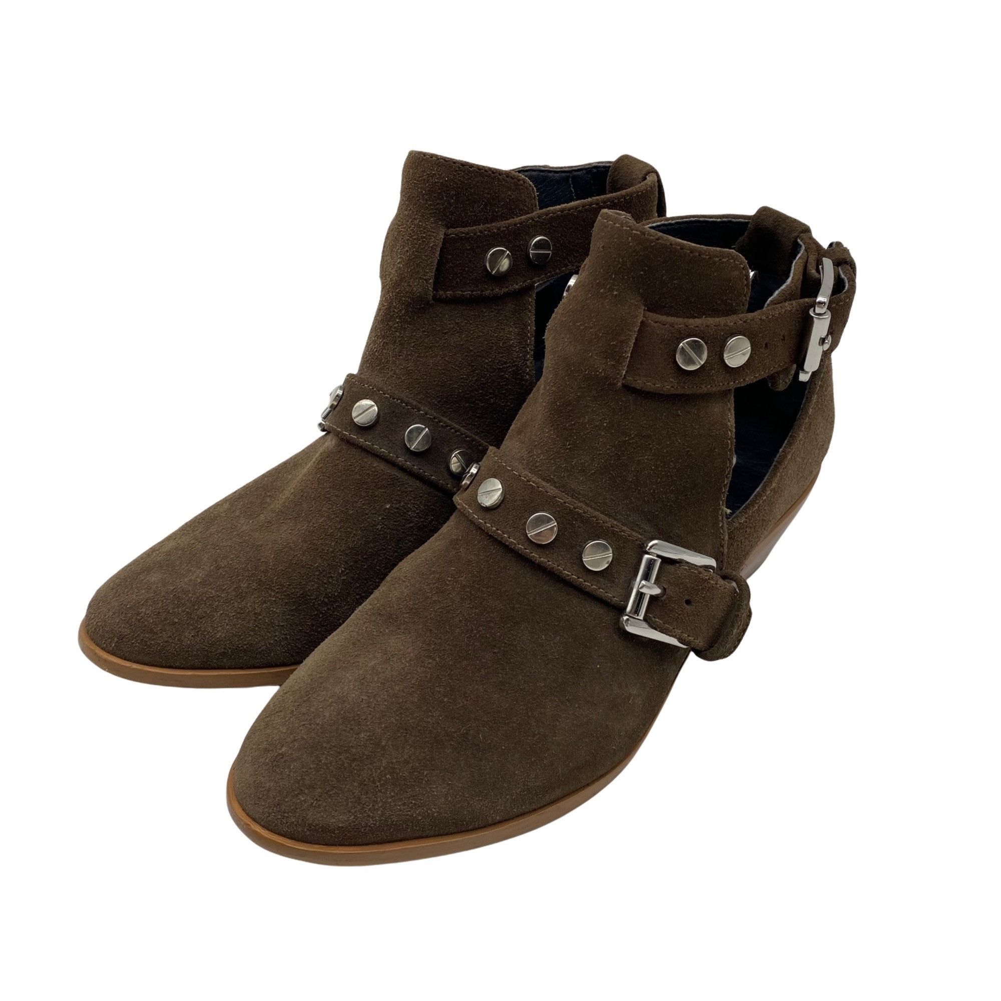 Rebecca Minkoff REBECCA MINKOFF Abigail Brown Suede studded strap Ankle boot Size US 6 / IT 36 - 11 Thumbnail