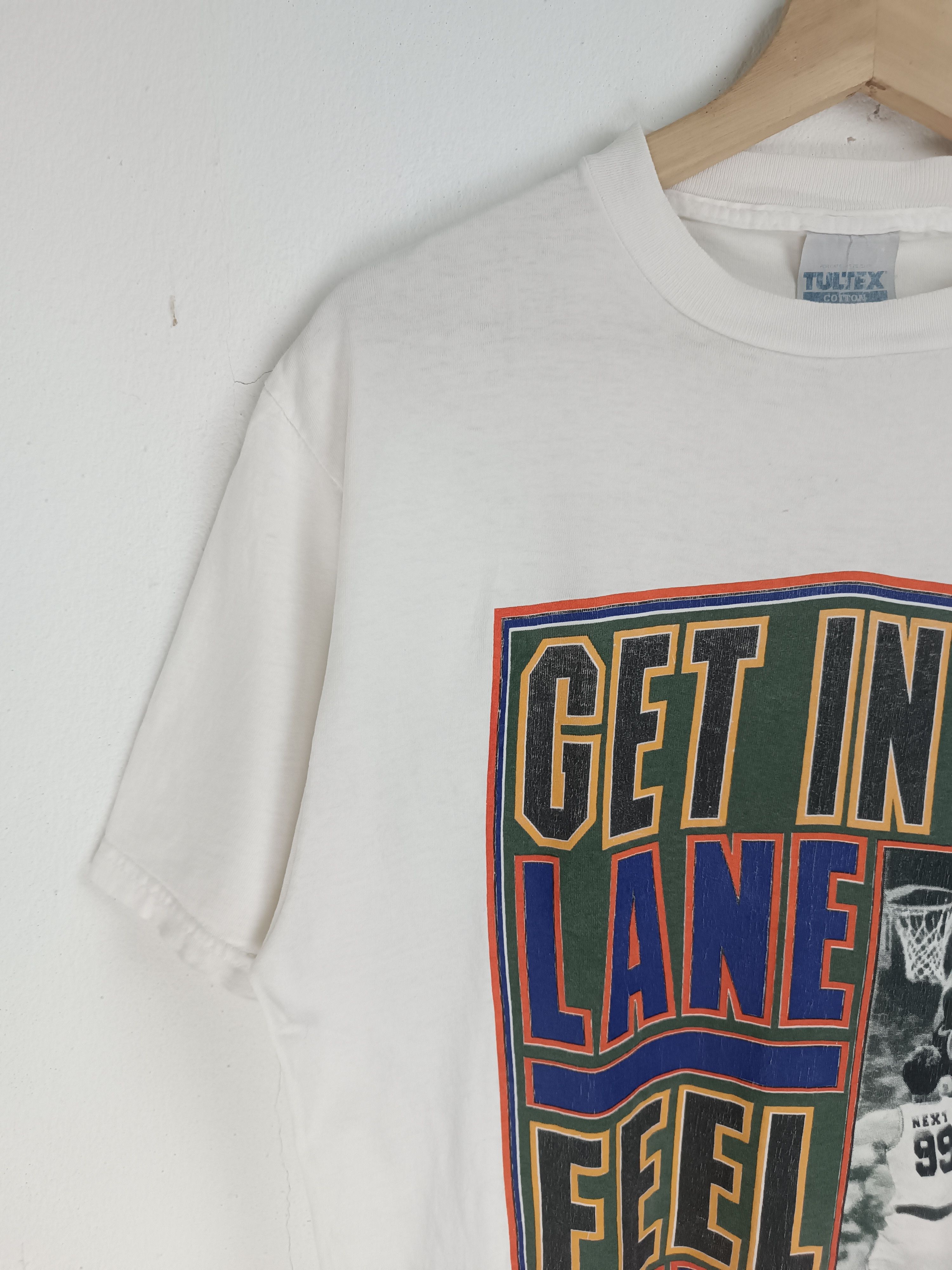 NBA VINTAGE 2000s NBA GET IN MY LANE QUOTES JORDAN HUMOR TEE Size US M / EU 48-50 / 2 - 6 Thumbnail