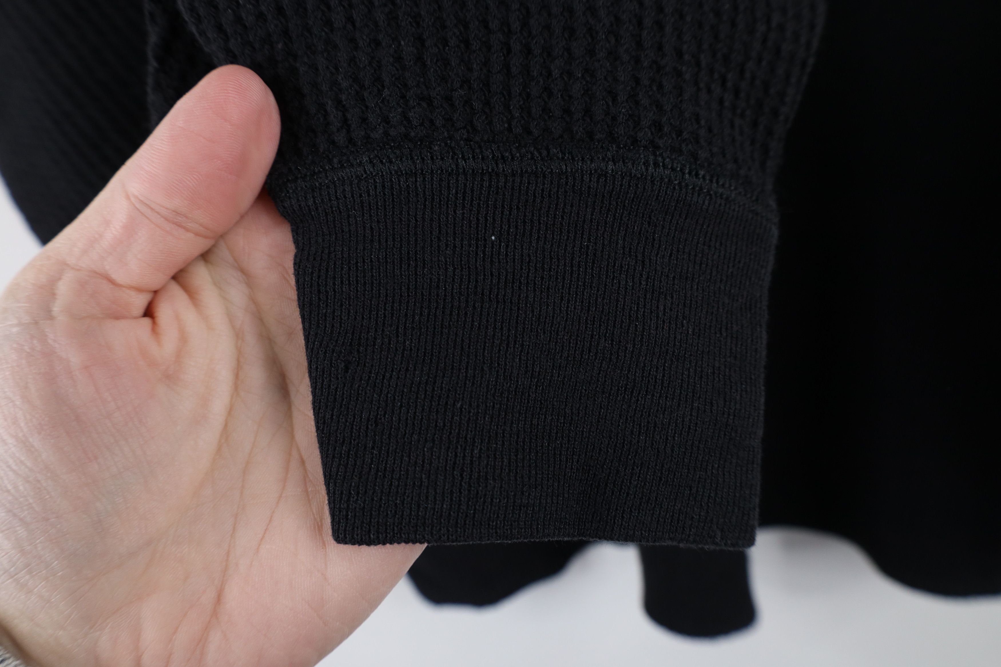 Vintage Vintage 90s Streetwear Waffle Knit Long Sleeve T-Shirt Size US XL / EU 56 / 4 - 8 Thumbnail
