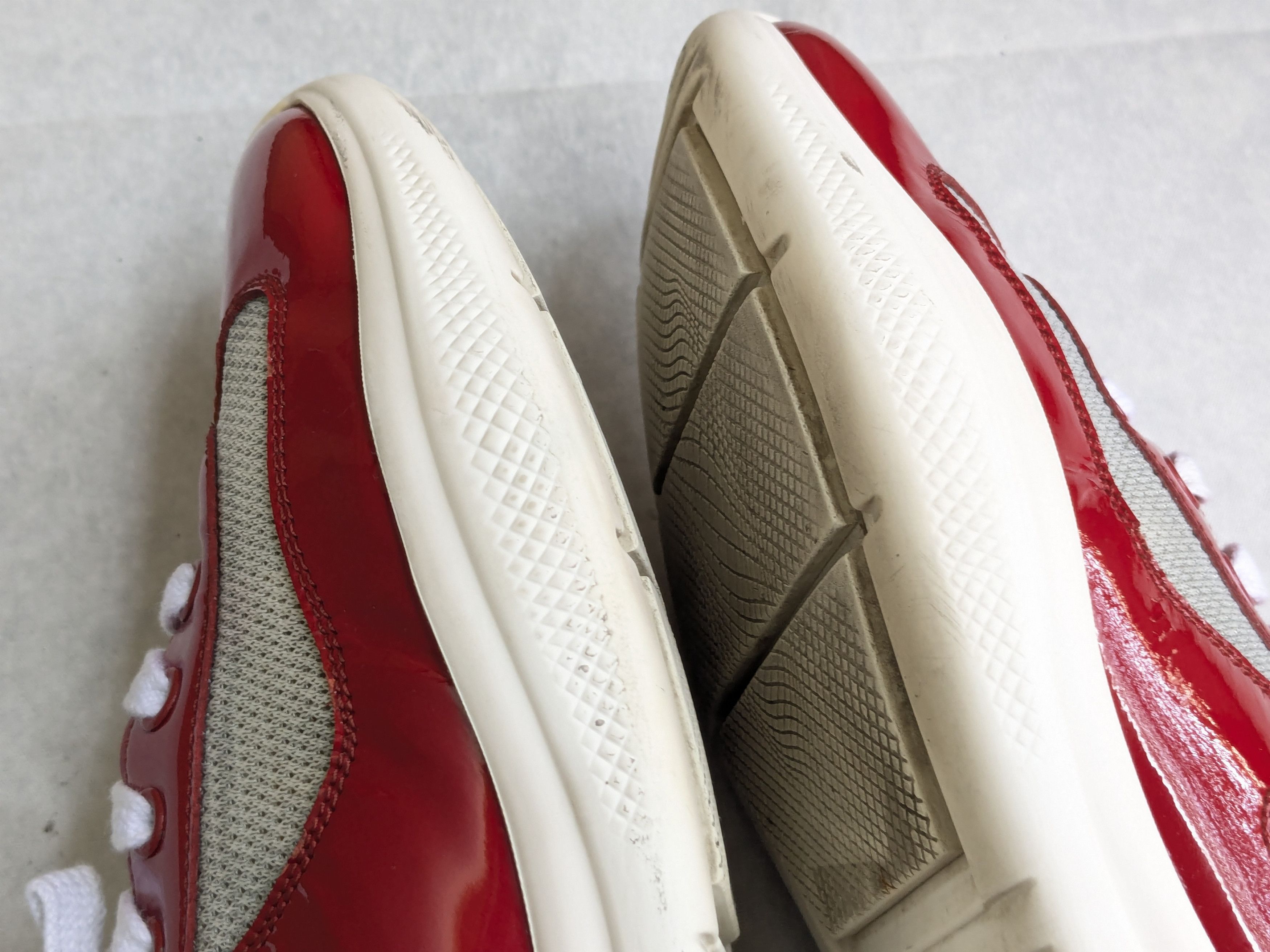 Prada Prada America's Cup Red Patent Leather 11 Low Silver Size US 11 / EU 44 - 6 Thumbnail