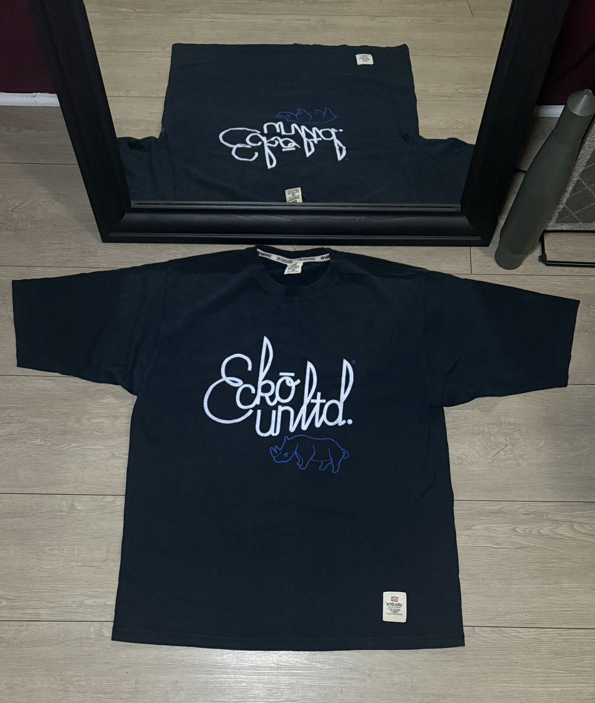 Ecko Unltd. Y2K 2000s Ecko Unltd Spell Out Outline Logo Shirt Size US XXL / EU 58 / 5 - 1 Thumbnail