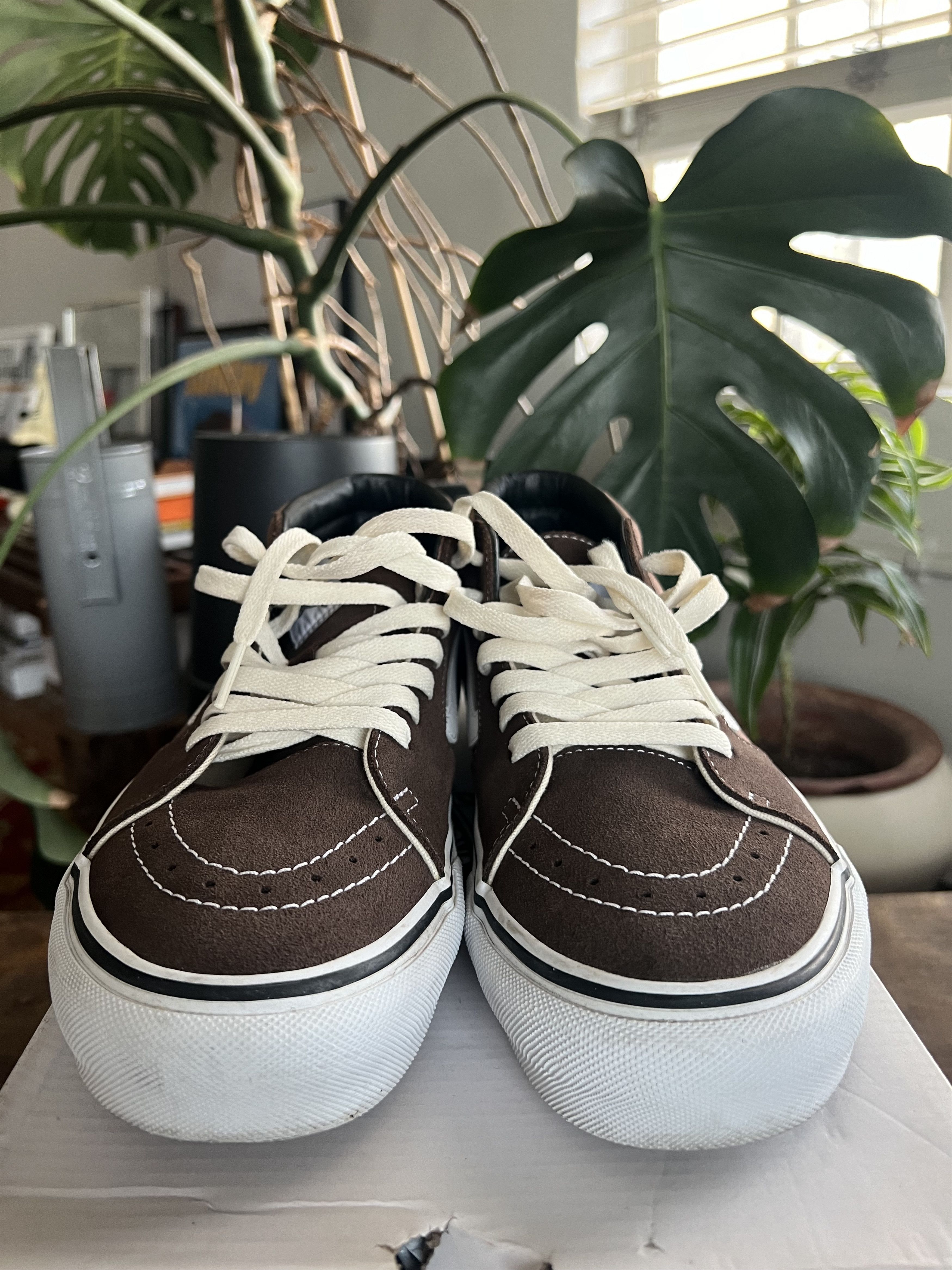 JJJJound × Vans JJJJound x Sk8-Mid VLT LX 'Brown' Size US 9.5 / EU 42-43 - 2 Thumbnail