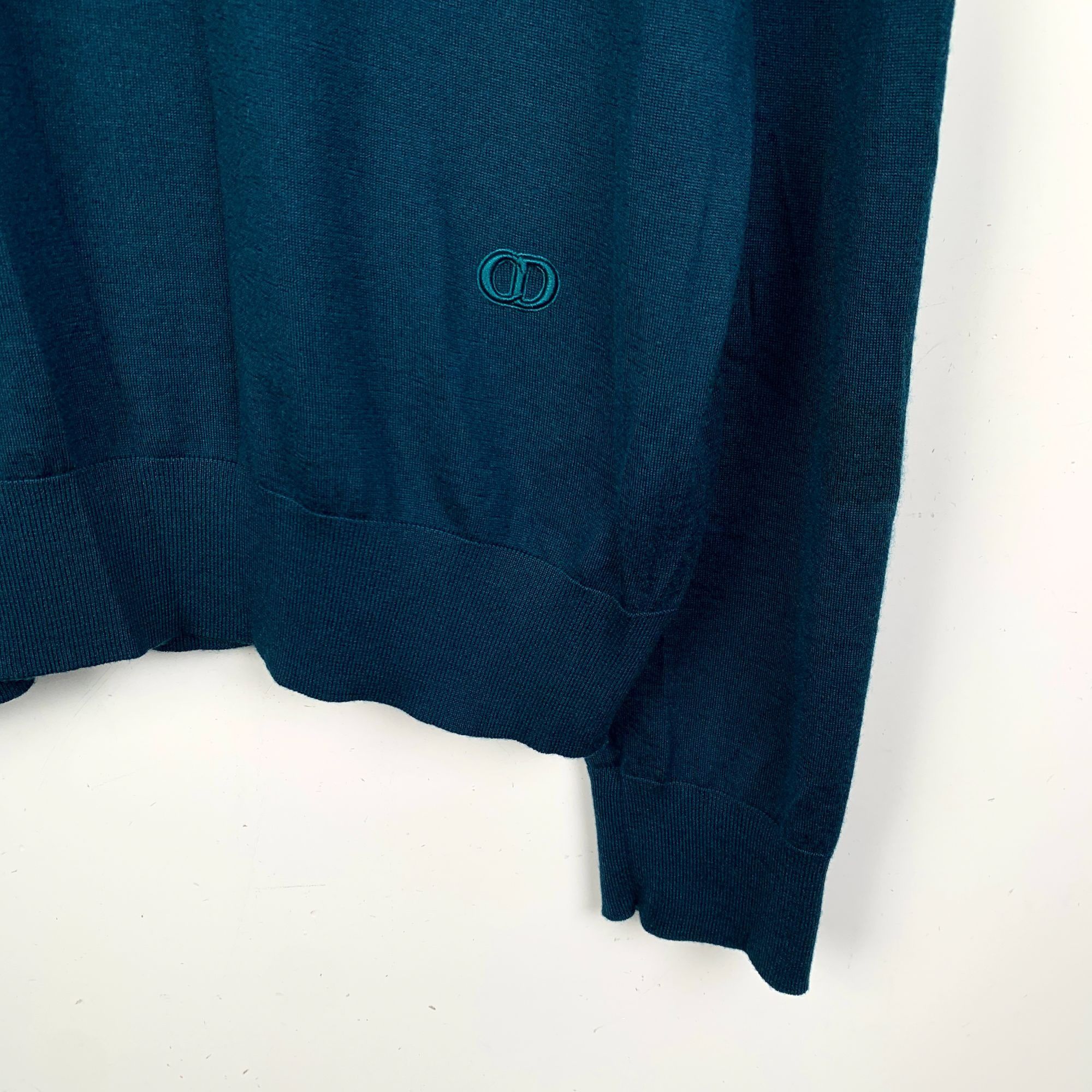 Dior Dior Deep Blue Cashmere Round-Neck Long-Sleeved Sweater XL L Size US XL / EU 56 / 4 - 3 Thumbnail