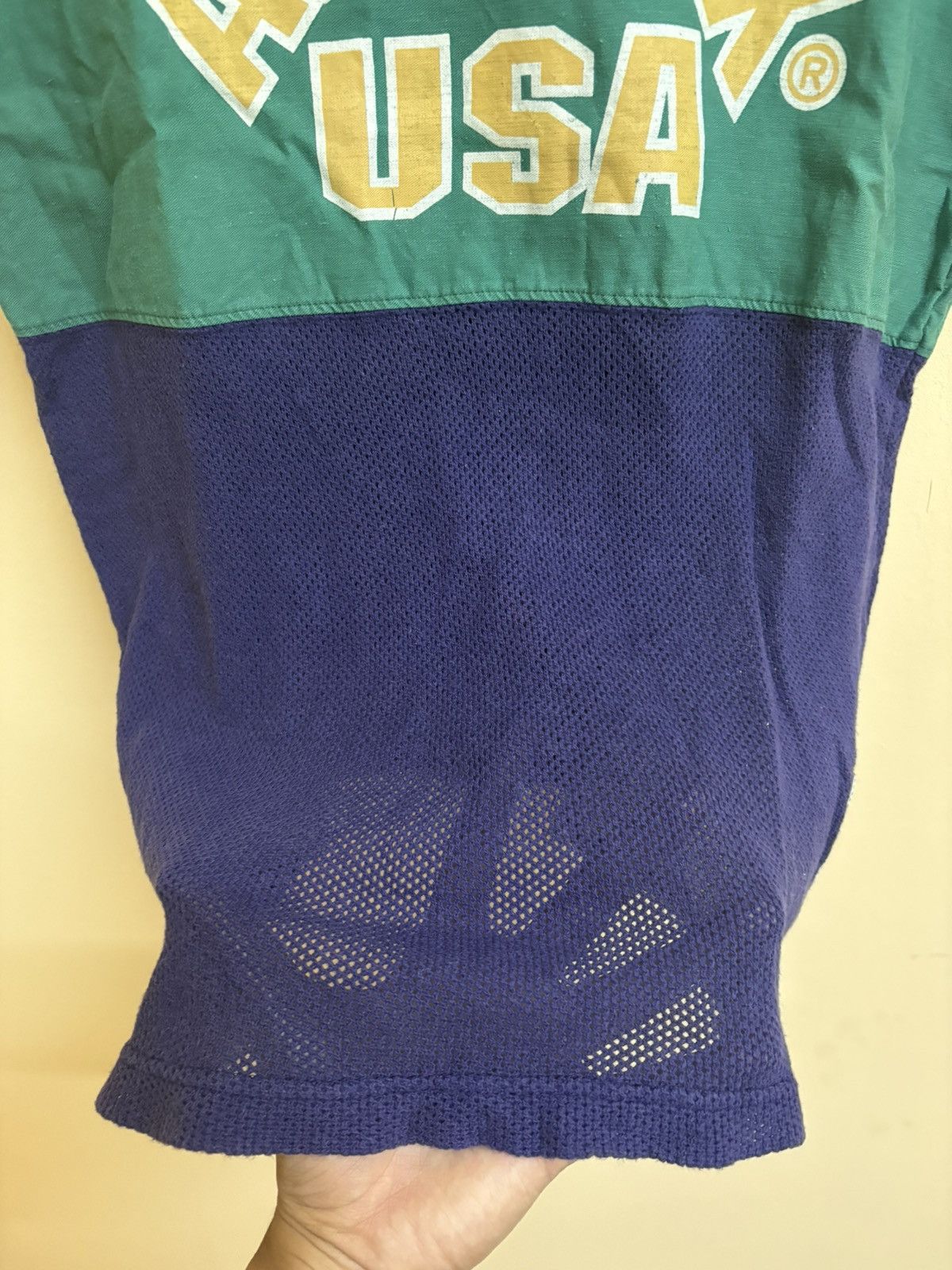 Avirex Vintage 90s Avirex USA American Collegiate Knit Mesh Tee Size US M / EU 48-50 / 2 - 8 Thumbnail