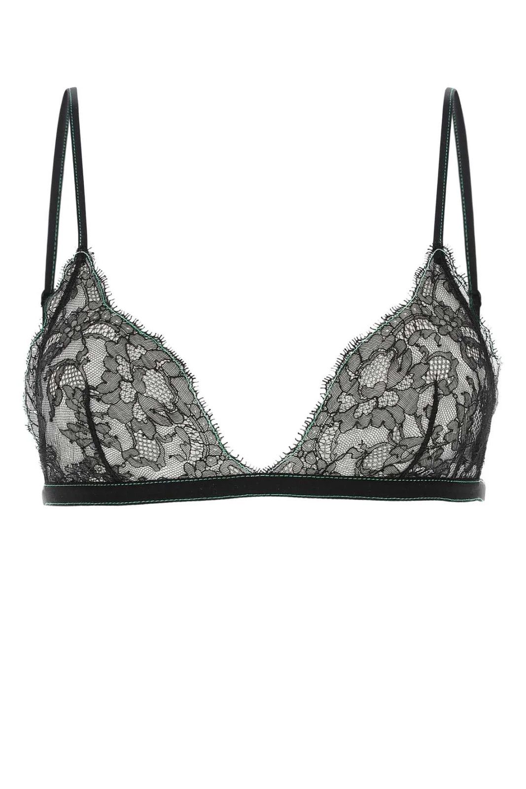 Bottega Veneta o1w1db10824 Size: L / Floral Lace Bra in Black Size ONE SIZE - 1 Thumbnail
