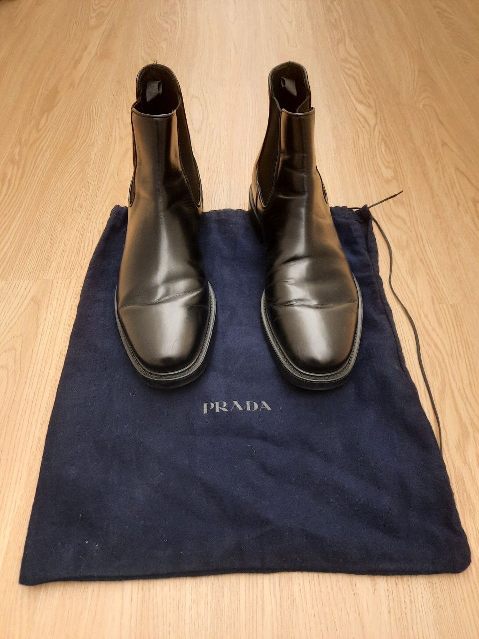 Prada Logo Chelsea Boots Size US 8.5 / EU 41-42 - 3 Thumbnail
