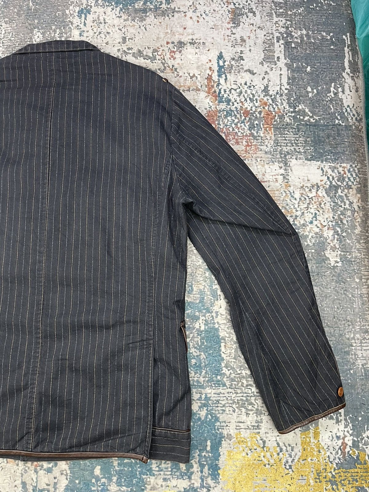 Paul Smith Paul Smith Jeans Pinstripe Cowhide Trim Multi Pocket Size US M / EU 48-50 / 2 - 8 Thumbnail