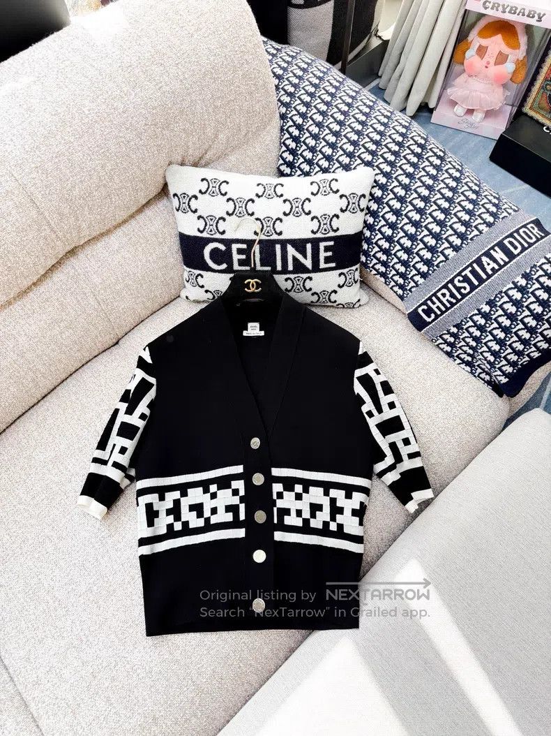 Hermes Hermes Black and White Color Block Classic Geometric Patte Size XS / US 0-2 / IT 36-38 - 2 Thumbnail