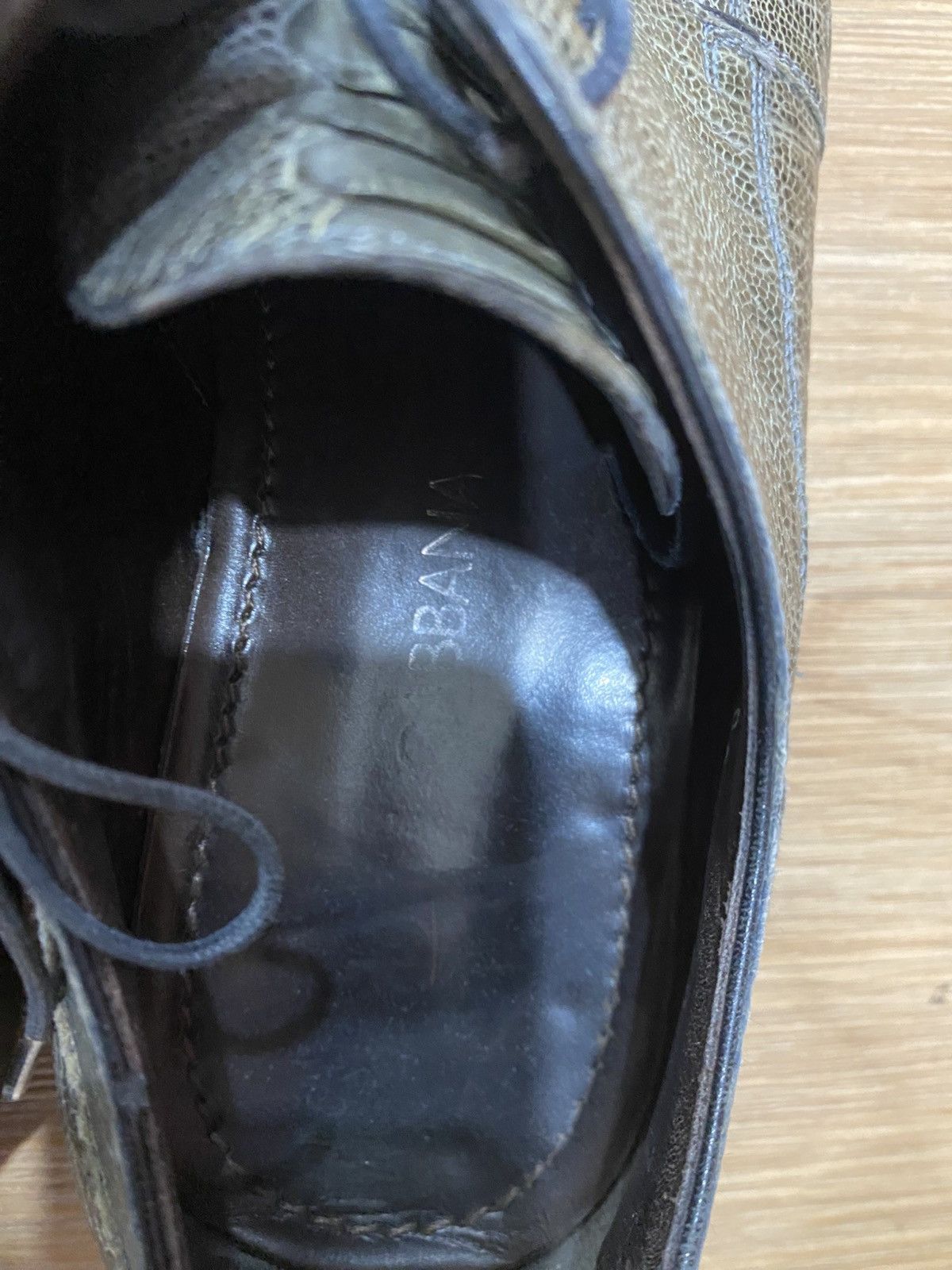 Dolce & Gabbana Dolce & Gabbana Made in Italy Exotic Embossed Leather Point Size US 7 / EU 40 - 3 Thumbnail