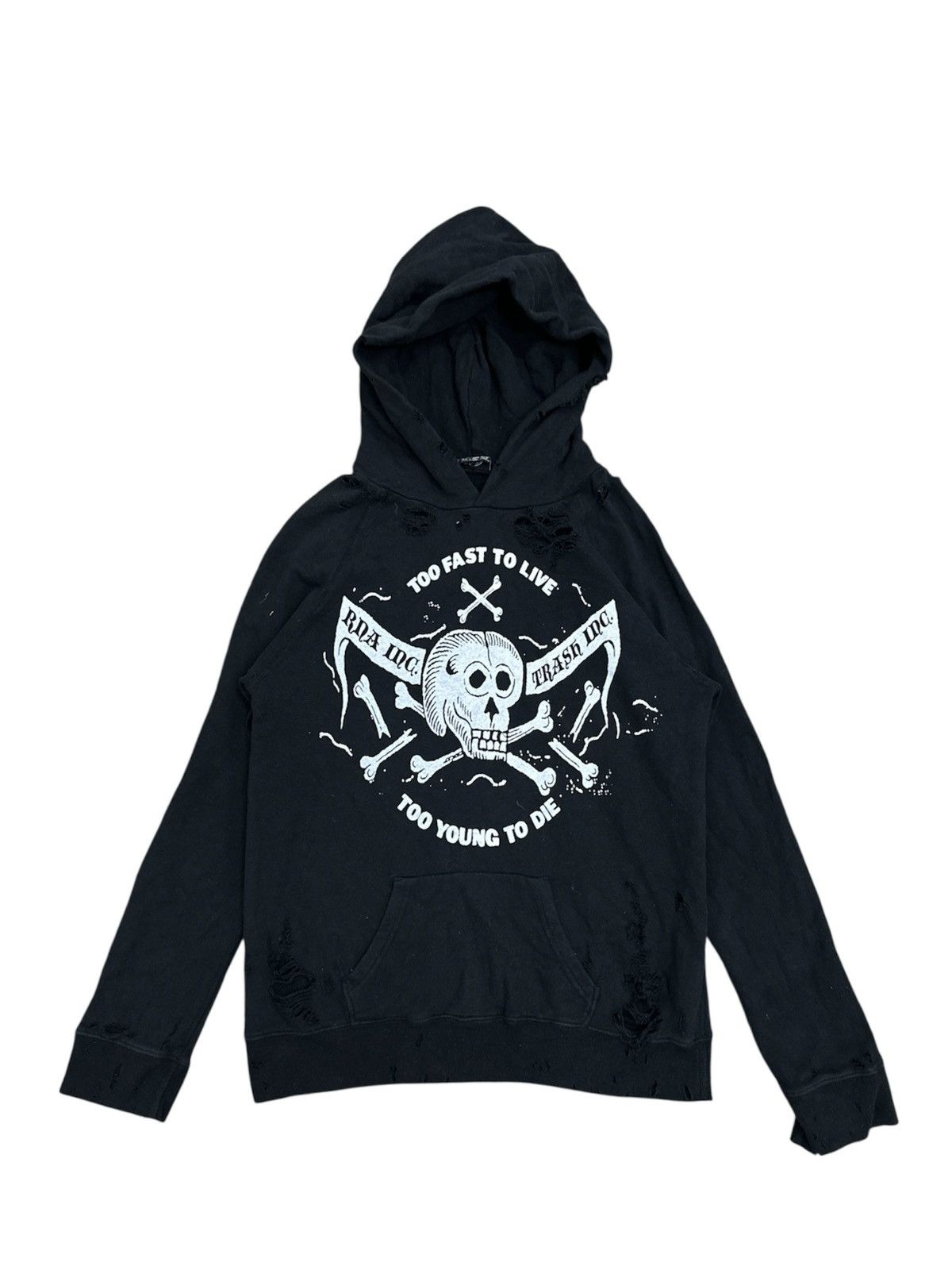 Japanese Brand RNA Japanese “Too Fast To Live Too Young To Die” Distressed Size US M / EU 48-50 / 2 - 1 Thumbnail