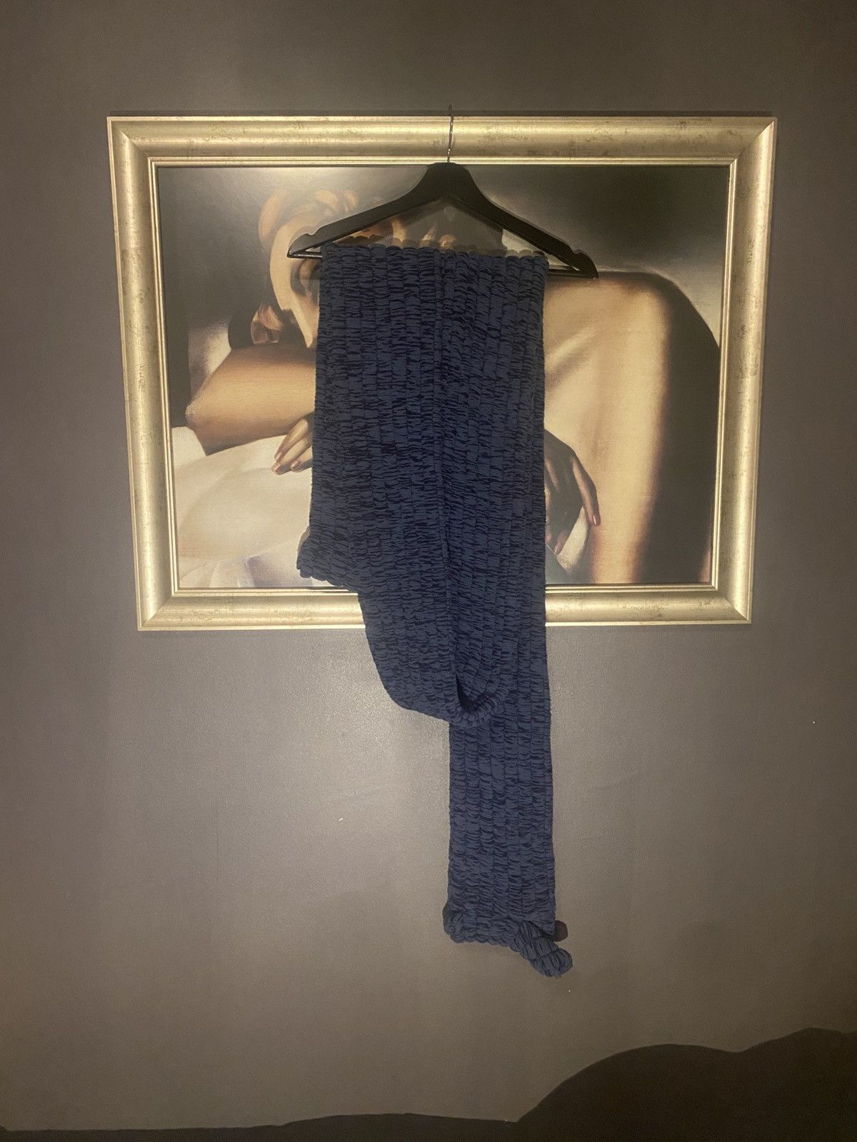 Sunnei Sunnei Blue Knit Scarf Size ONE SIZE - 2 Thumbnail