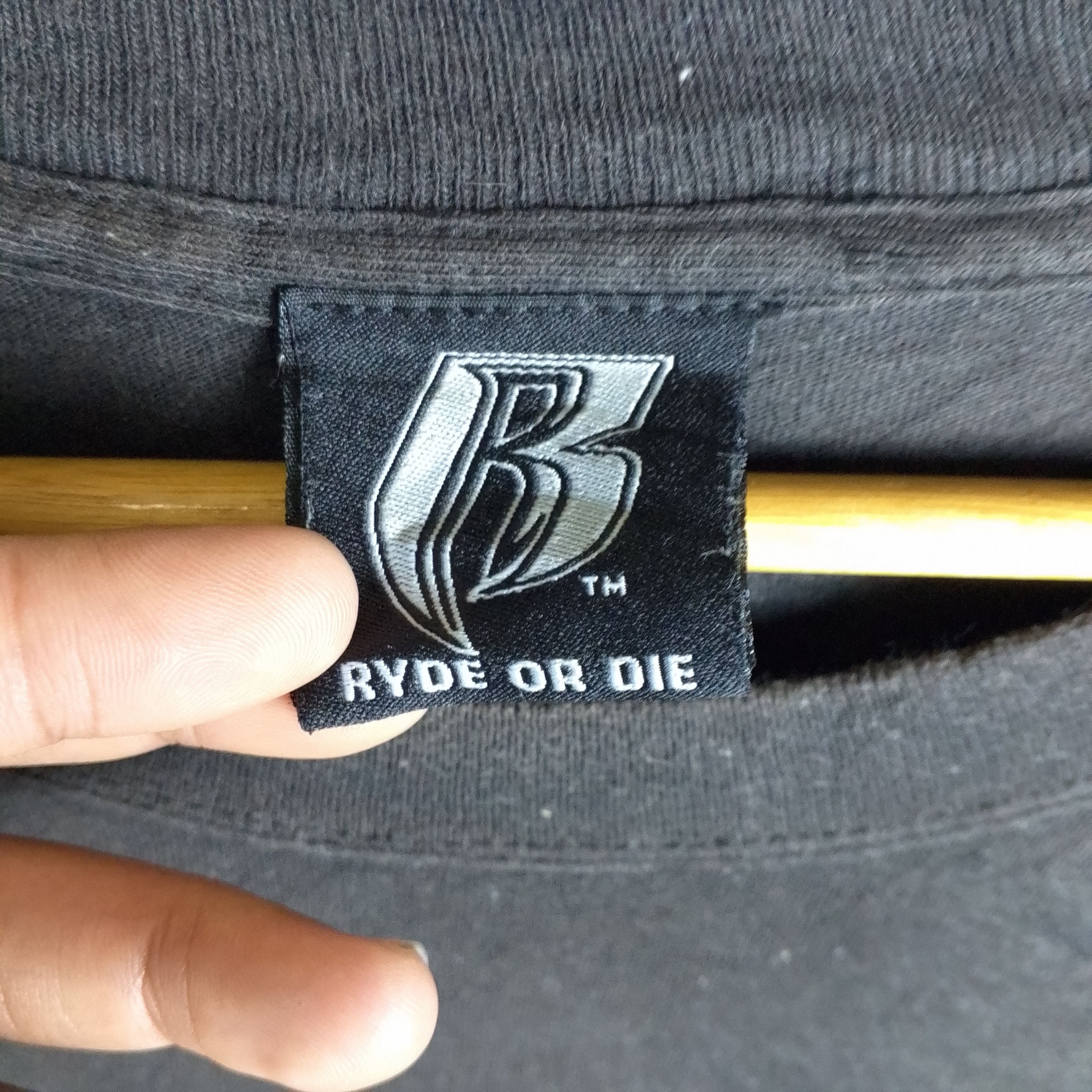 Ruff Ryders Trashed Faded and Distressed Ruff Ryders Ryde or Die Tee Size US XL / EU 56 / 4 - 11 Thumbnail