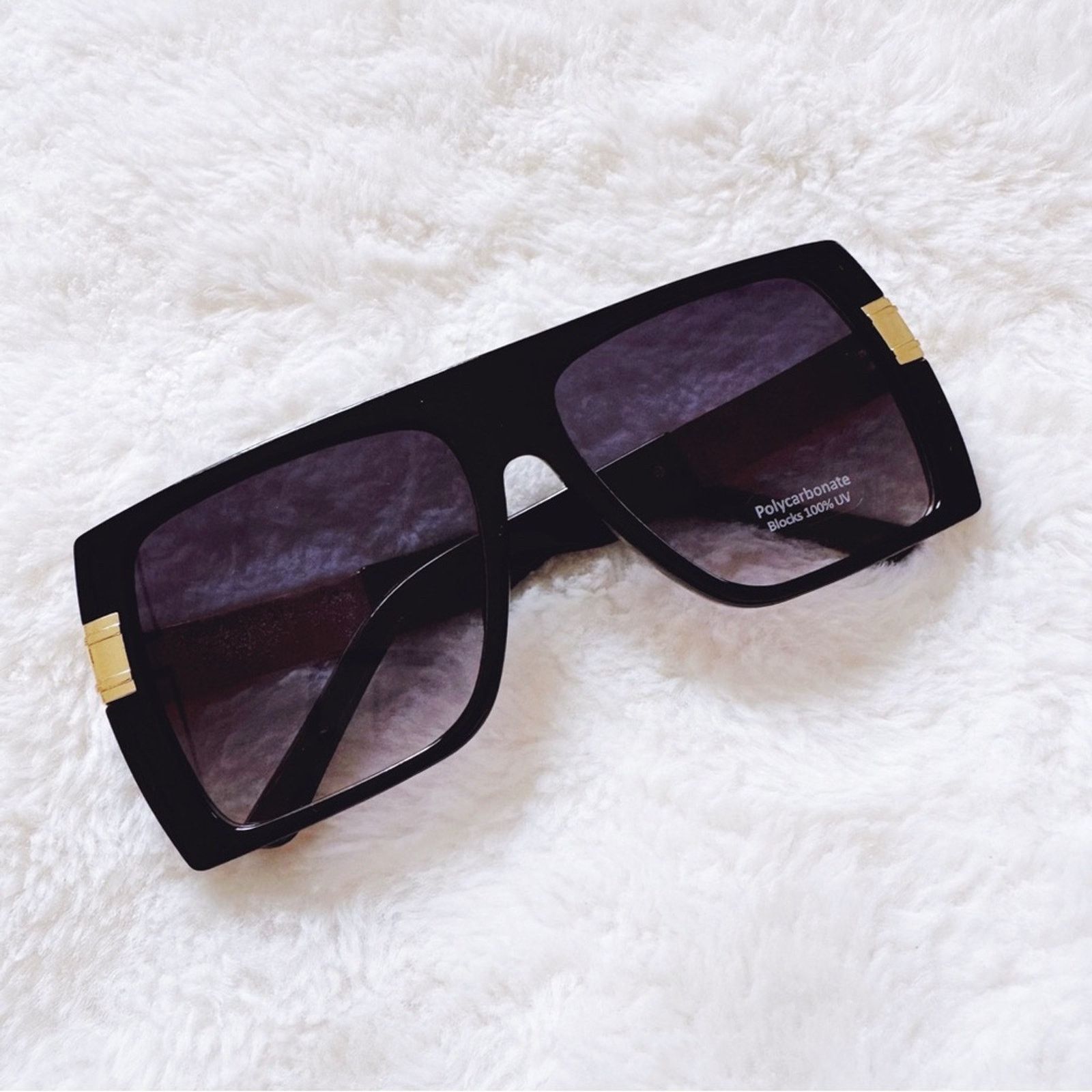 Other Inez Black Oversized Square Sunglasses Size ONE SIZE - 3 Thumbnail