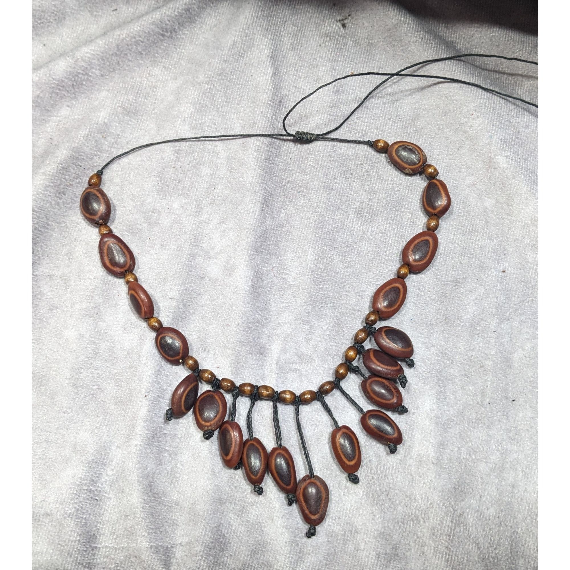 Other Bohemian Elephant Ear Seed Beaded Cascade Necklace Size ONE SIZE - 6 Thumbnail