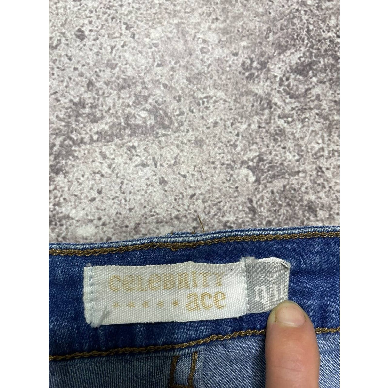 Vintage Vintage Celebrity Ace Distressed Blue Skinny Streetwear Size 30" / US 8 / IT 44 - 8 Thumbnail
