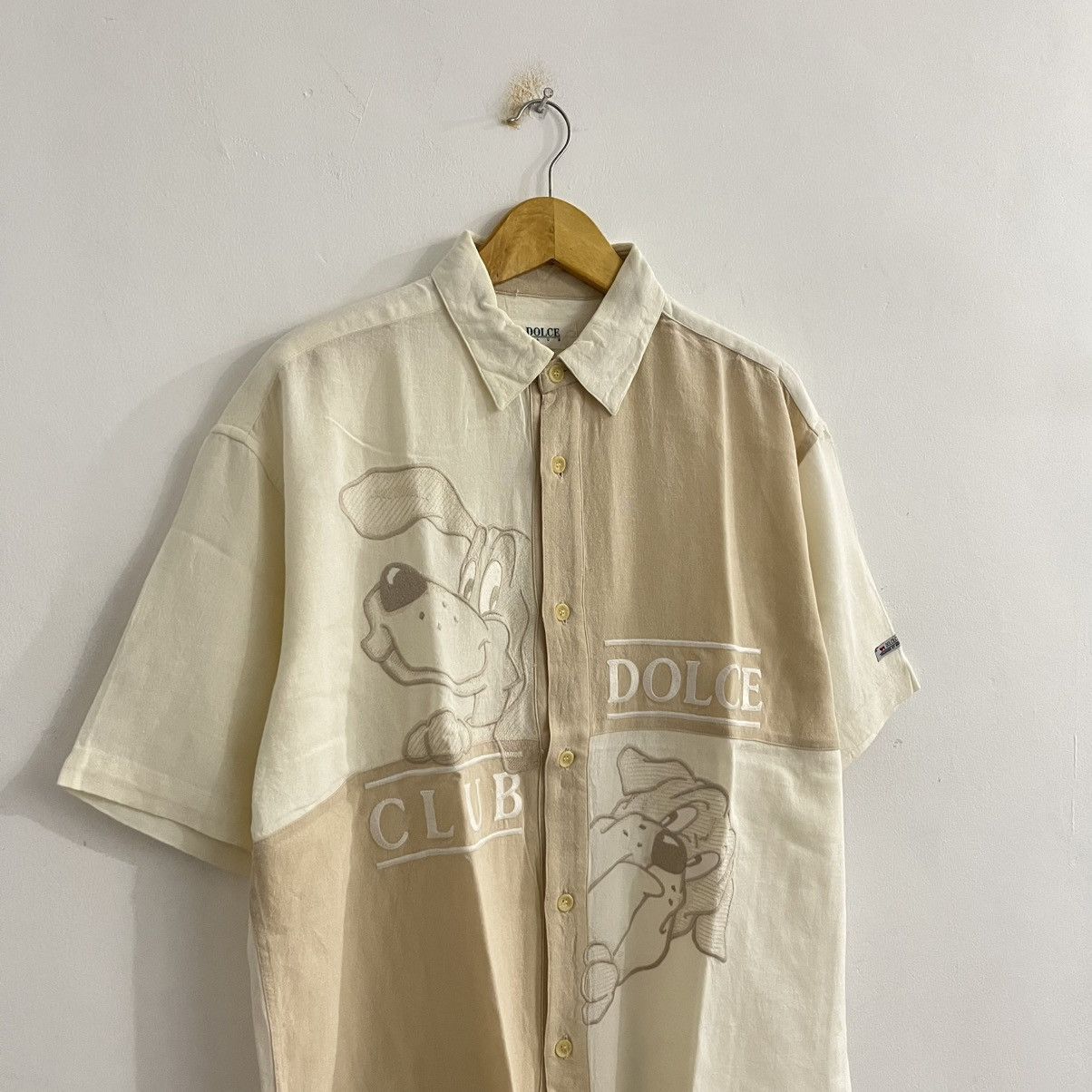Japanese Brand Dolce Club Embroidered Dog Shirt Size US L / EU 52-54 / 3 - 3 Thumbnail
