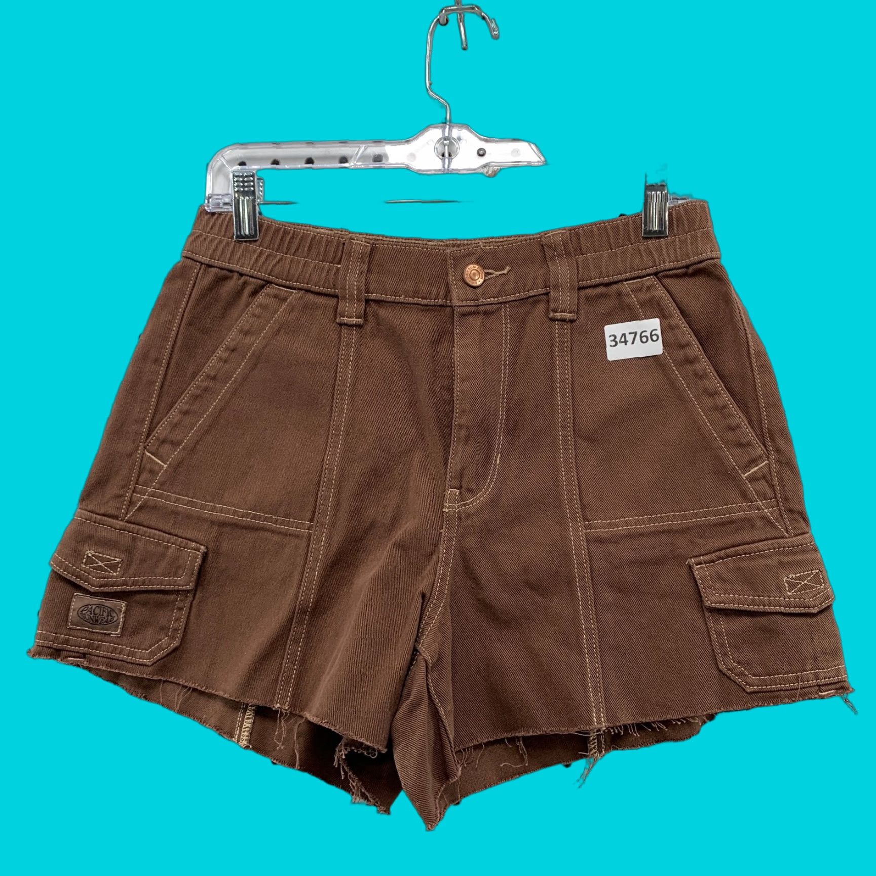 Pacsun VINTAGE PacSun Cargo Shorts Women's Medium Brown Canvas Casual 3-Inch Inseam 90s Size 32" / US 10 / IT 46 - 1 Thumbnail