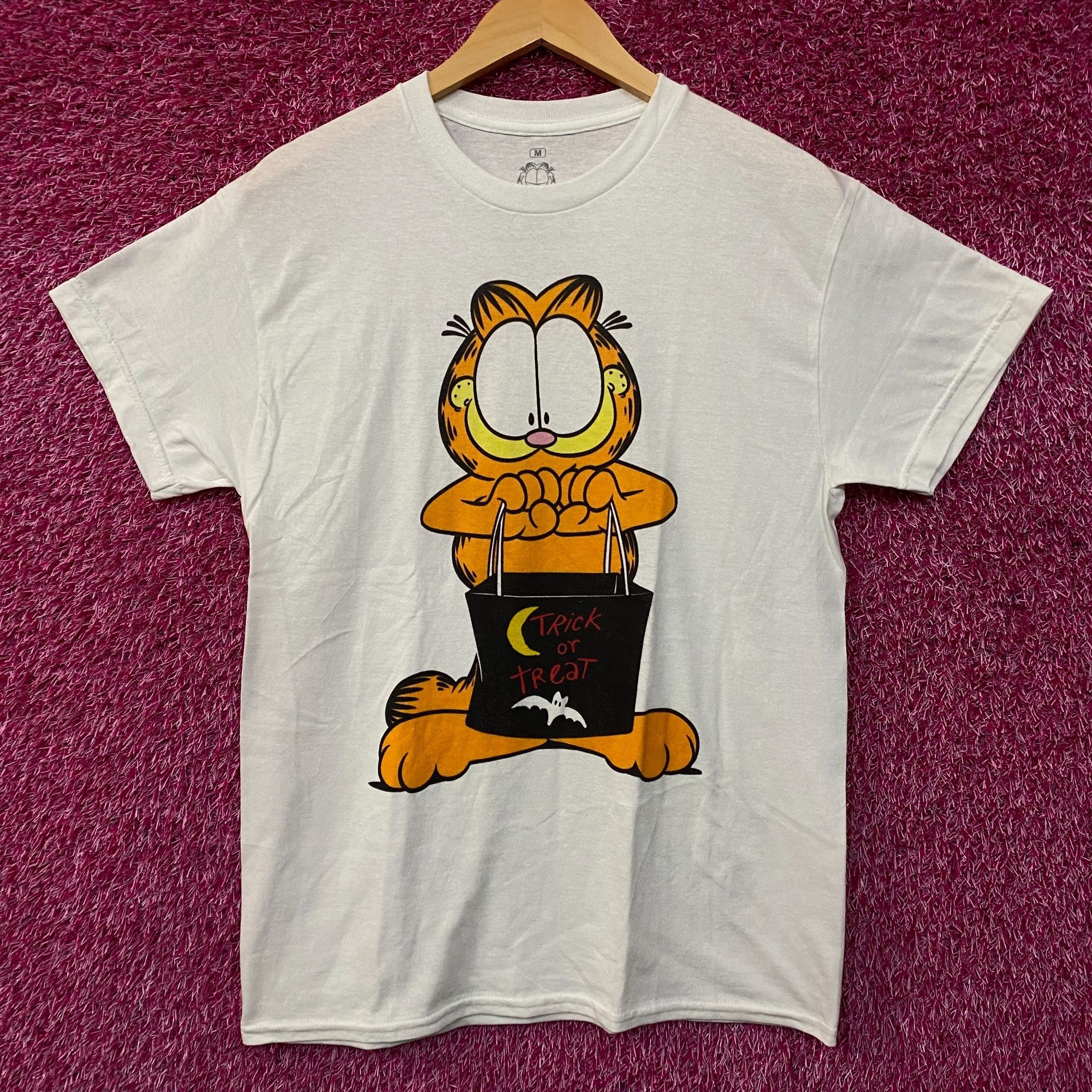 Nickelodeon Garfield Trick Or Treat Cartoon Graphic T-Shirt Medium Size US M / EU 48-50 / 2 - 1 Thumbnail