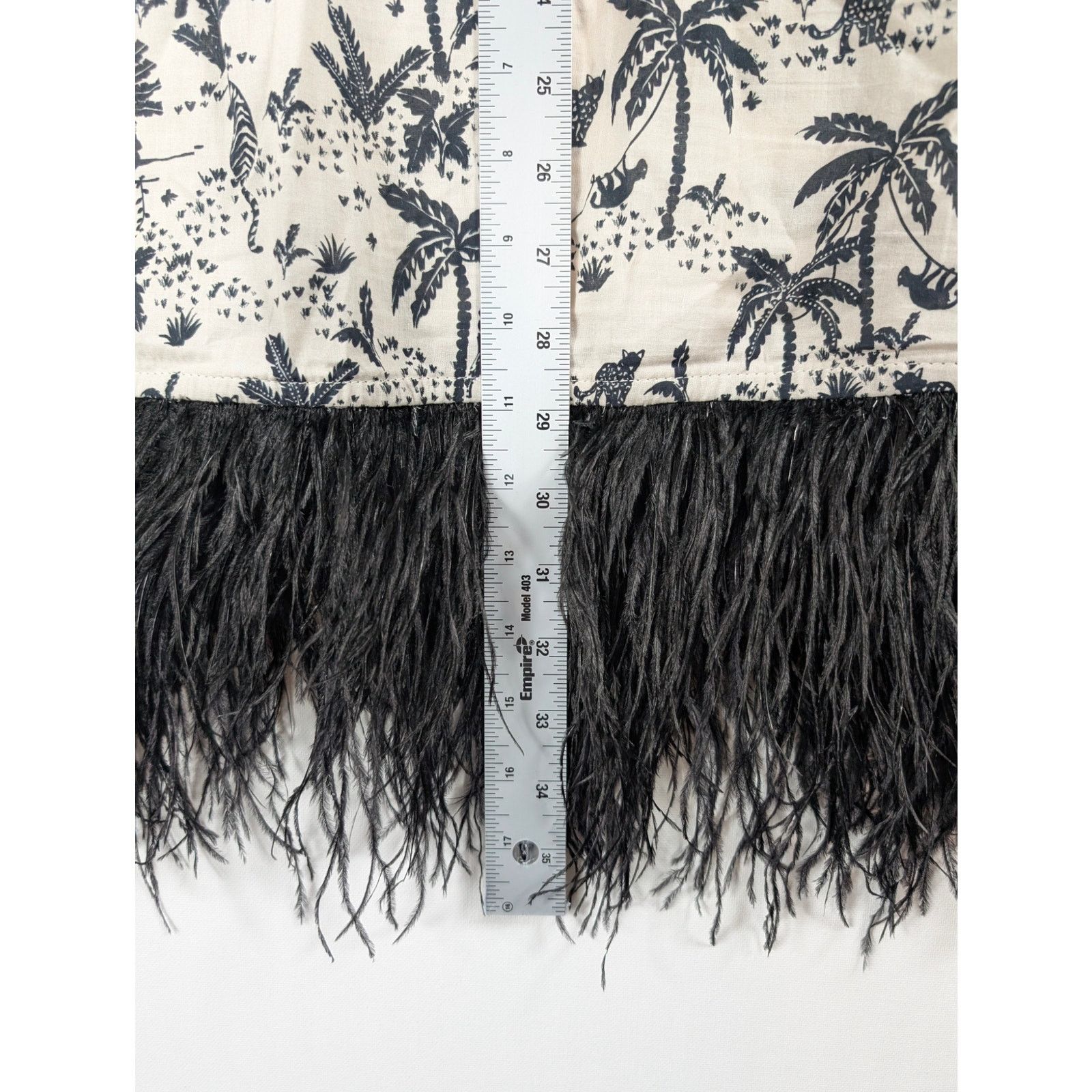 Le Superbe Le Superbe Palm Print Fringe Button Up Shirt Womens Size 4 Size S / US 4 / IT 40 - 6 Thumbnail