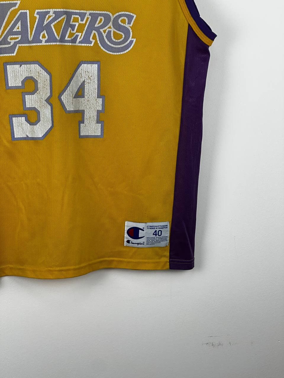Champion × NBA LA Lakers NBA #34 O’Neal Vintage Champion Basketball Jersey Size US M / EU 48-50 / 2 - 4 Thumbnail