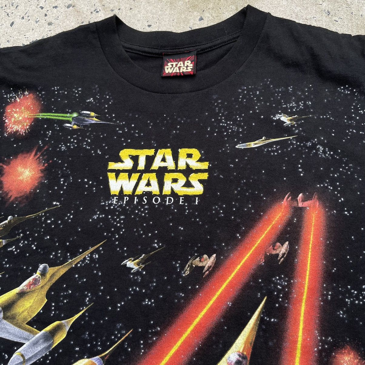 Star Wars Vintage 90s STAR WARS EPISODE ONE AOP Single Stitch Shirt Size US L / EU 52-54 / 3 - 2 Thumbnail