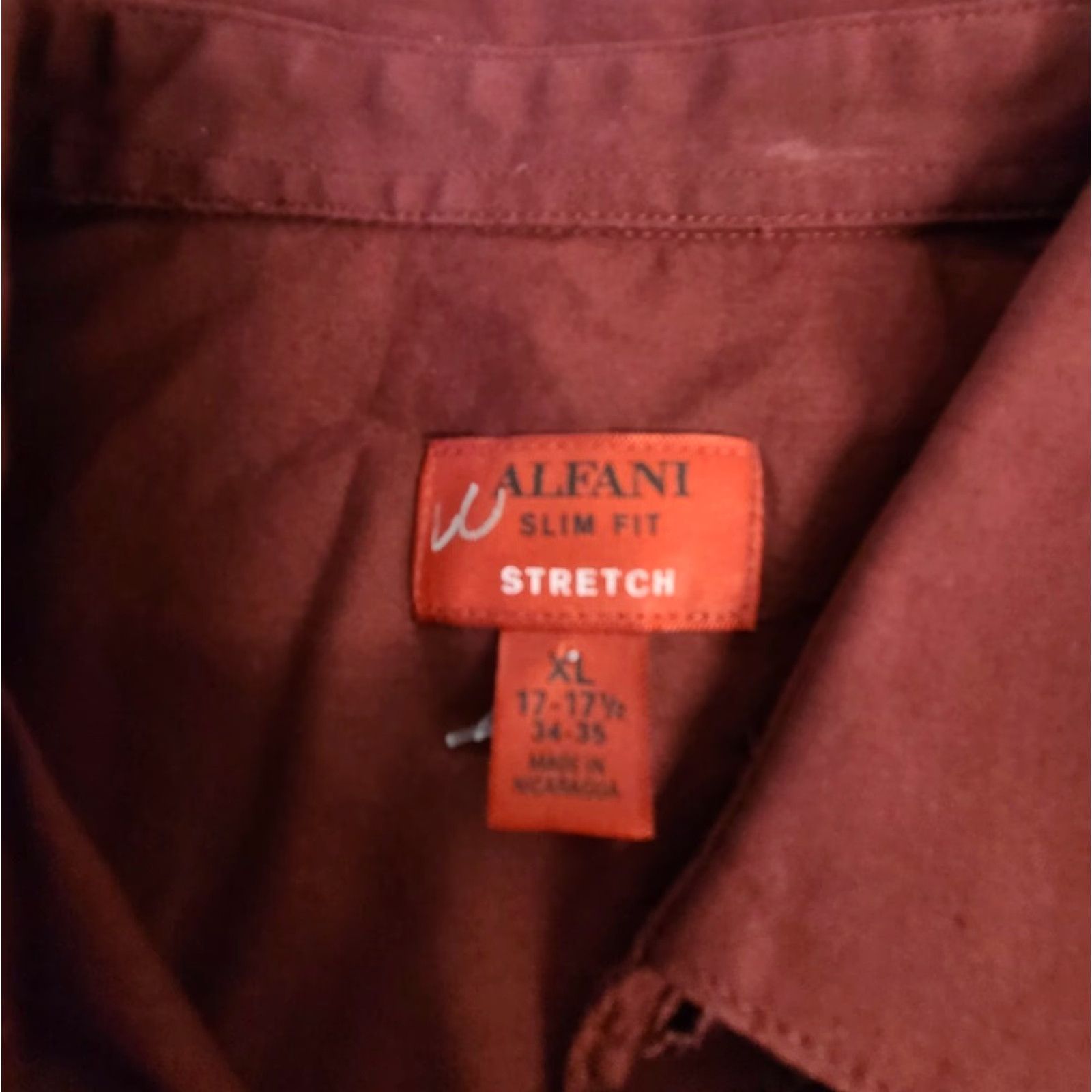 Alfani Alfani Shirt Slim Fit Stretch Solid Black L/S Button-Up Men XL 17-17.5 34/35 Size US XL / EU 56 / 4 - 4 Thumbnail