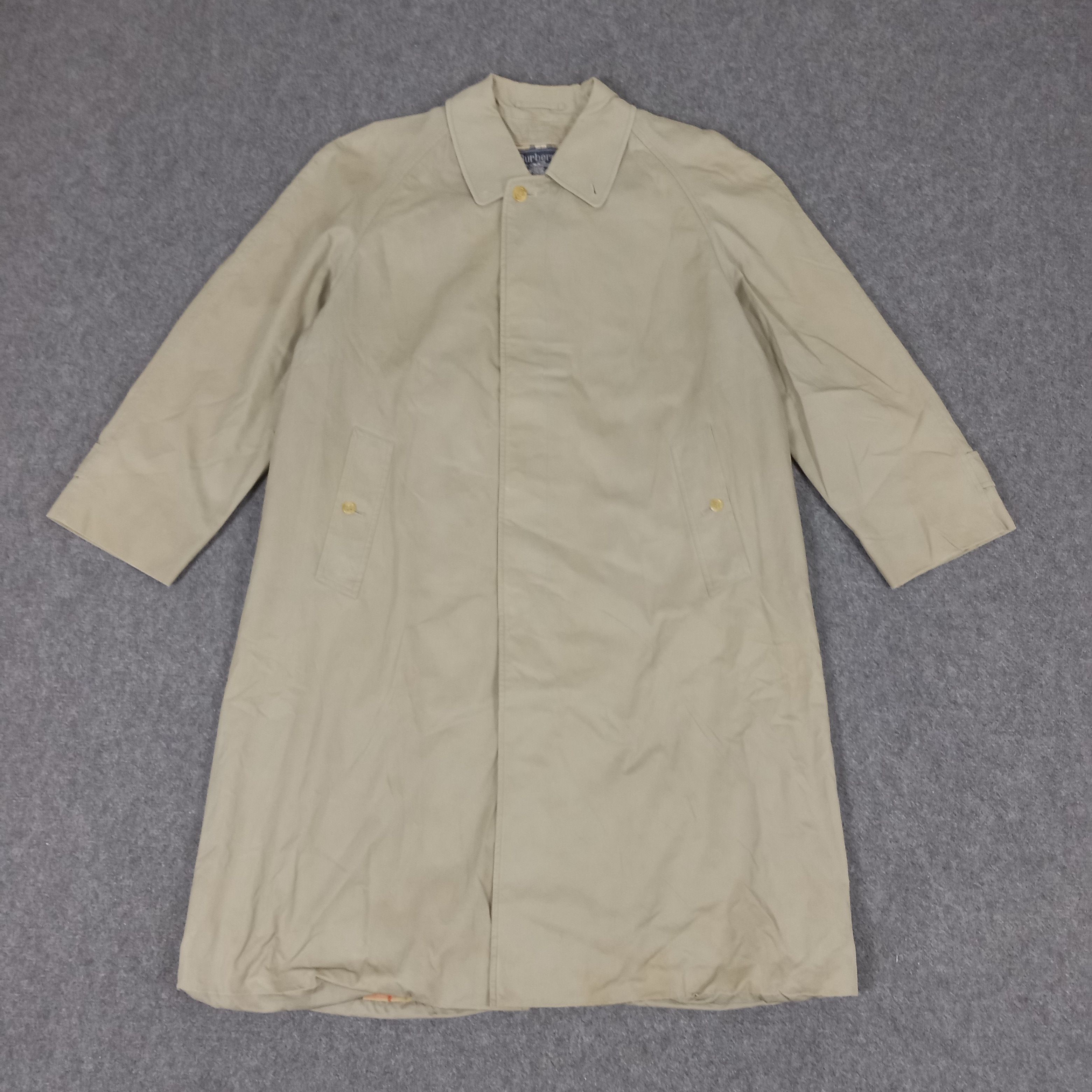 Burberry × Vintage Burberry Italian Brand Trench Coat Jacket Size US XL / EU 56 / 4 - 1 Thumbnail