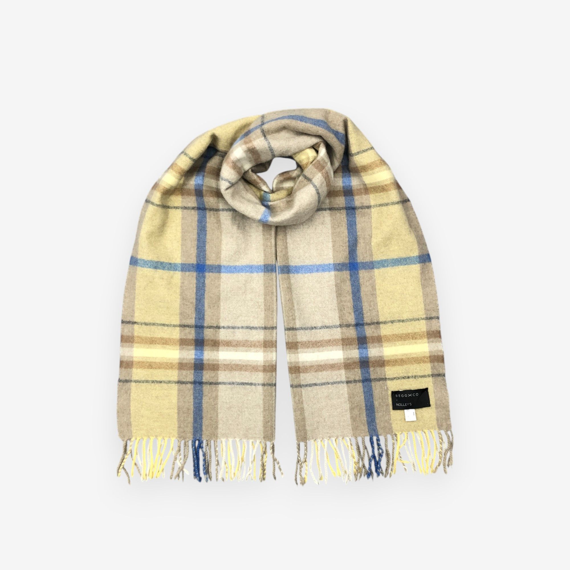 Begg x Co Vintage BEGG X CO Scarf Muffler Wool Plaid Scarves Size ONE SIZE - 1 Thumbnail