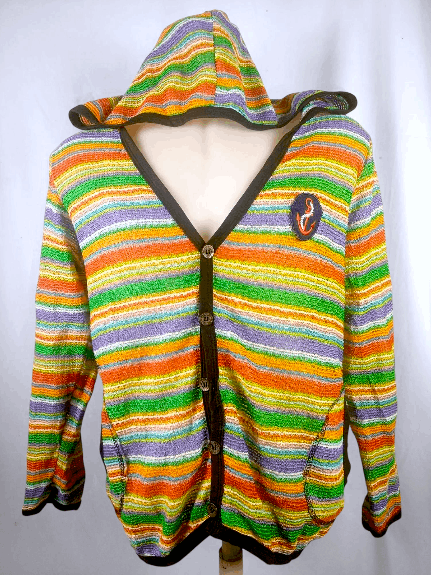 Japanese Brand LIZLIZA Mesh Net Cardigan Hoodie Size US L / EU 52-54 / 3 - 21 Thumbnail