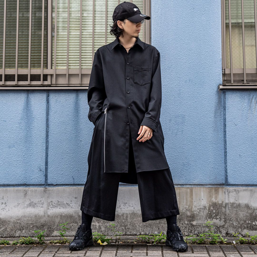 Yohji Yamamoto Yohji Yamamoto Pour Homme Wool Cropped Wide Suspender Pants Size US 30 / EU 46 - 9 Thumbnail
