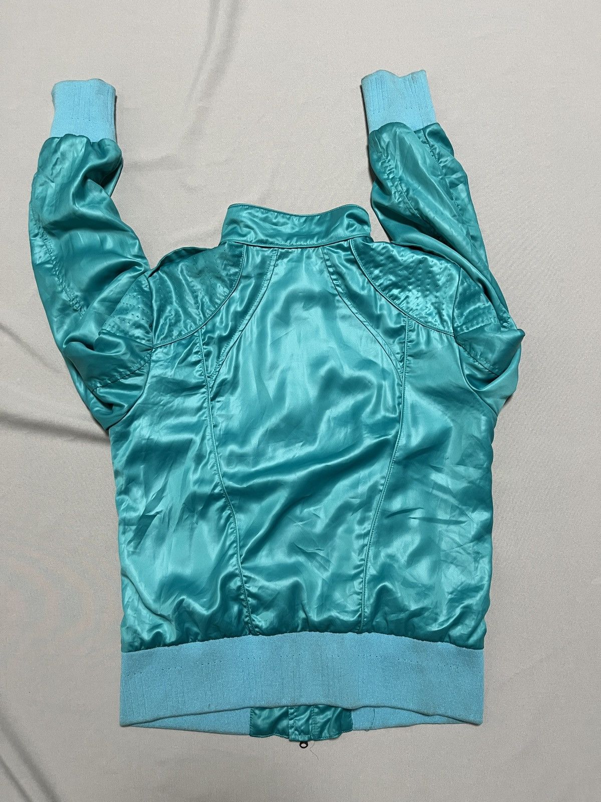 Diesel Diesel Turquoise Liquid Space Super Rare Bomber Jacket Size L / US 10 / IT 46 - 15 Thumbnail