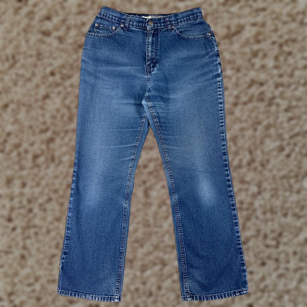 Faded Glory Faded Glory Jeans Womens 10 Denim Blue Bootcut Stretch Regular 5-Pocket Inseam 27.5" Cotton Blend Size 32" / US 10 / IT 46 - 1 Thumbnail