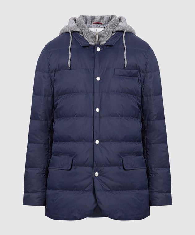 Brunello Cucinelli Jacket in Navy Size US L / EU 52-54 / 3 - 1 Thumbnail
