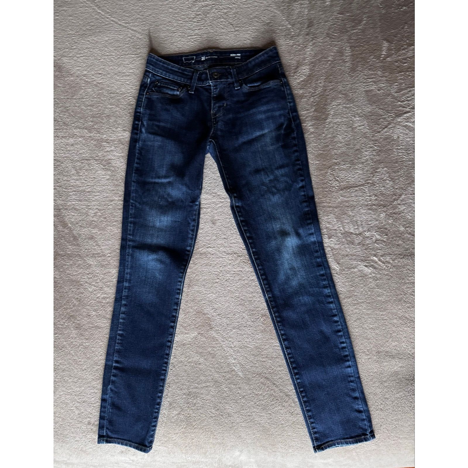 Levi's Levi’s Demi Curve Skinny Jeans Modern Rise Dark Indigo Size 24" / US 00 / IT 34 - 1 Thumbnail