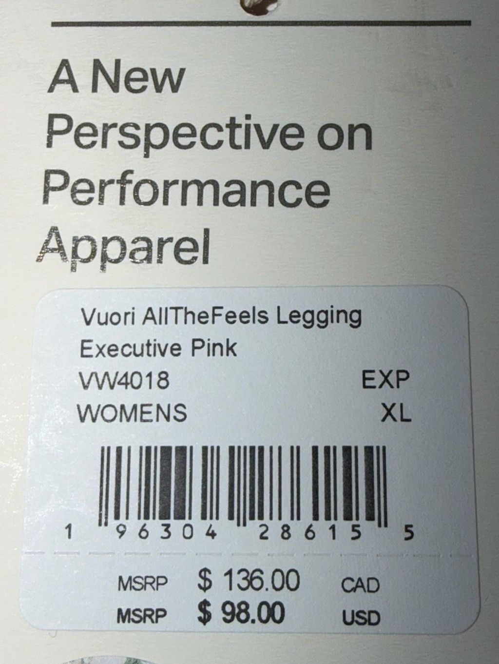 Vuori VUORI ALL THE FORM LEGGING 25” BRIGHT VIOLET COLOR Sz XL NWT Size 36" / US 14 / IT 50 - 7 Thumbnail