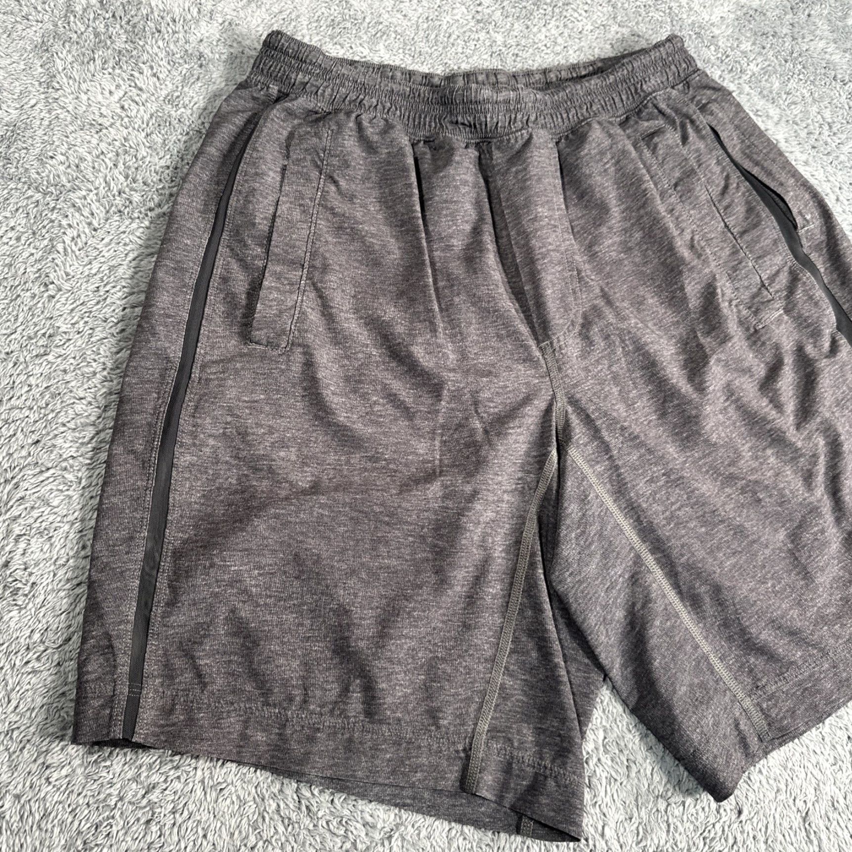Lululemon Lululemon Pace Breaker 9" Short Lined Grey Men's M Gym Running Athletic Size US 31 - 6 Thumbnail