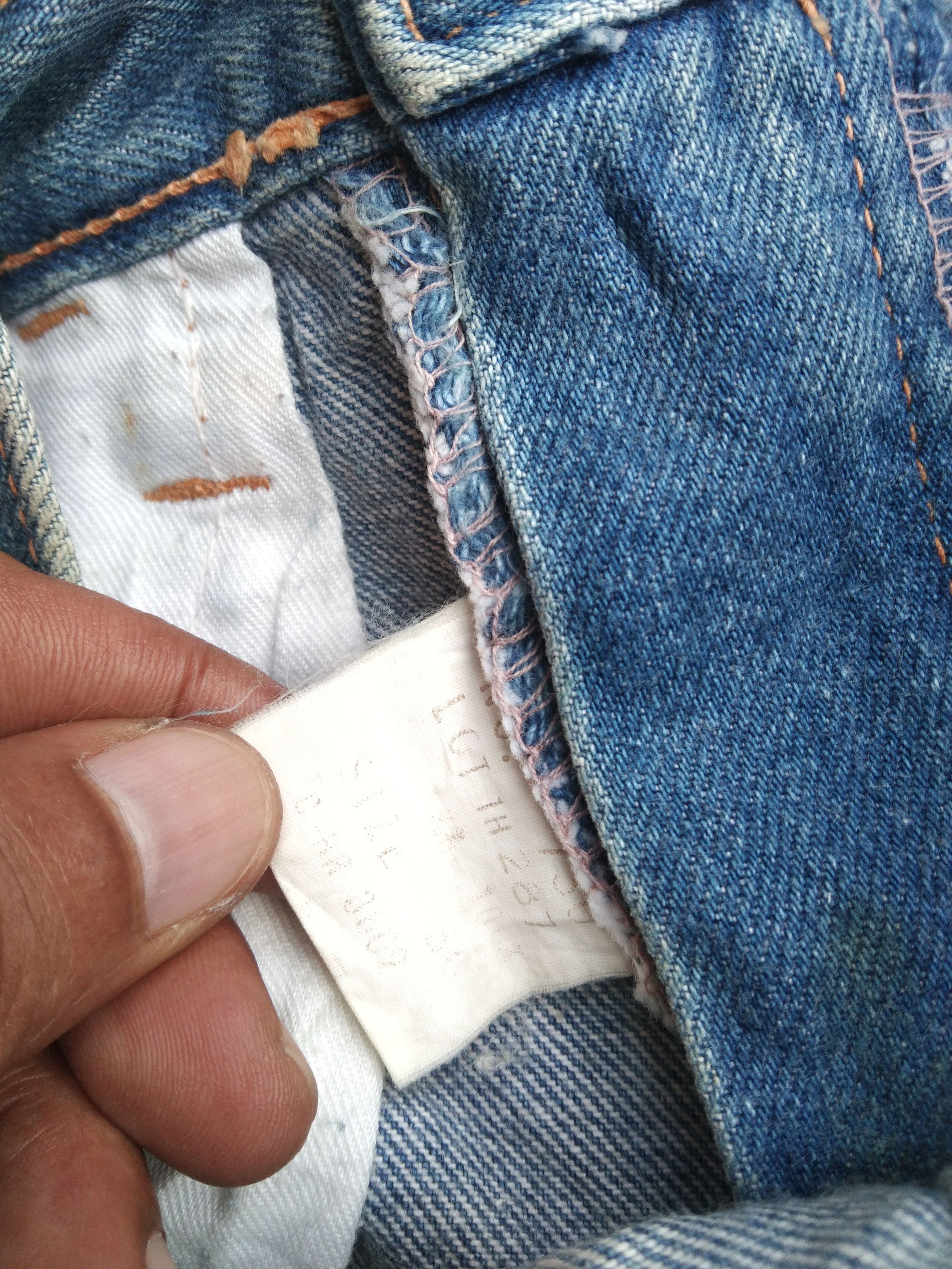 Japanese Brand Vintage Wingler Dirty Rusty Straight Distressed Jeans 29x32 Size US 29 - 8 Thumbnail