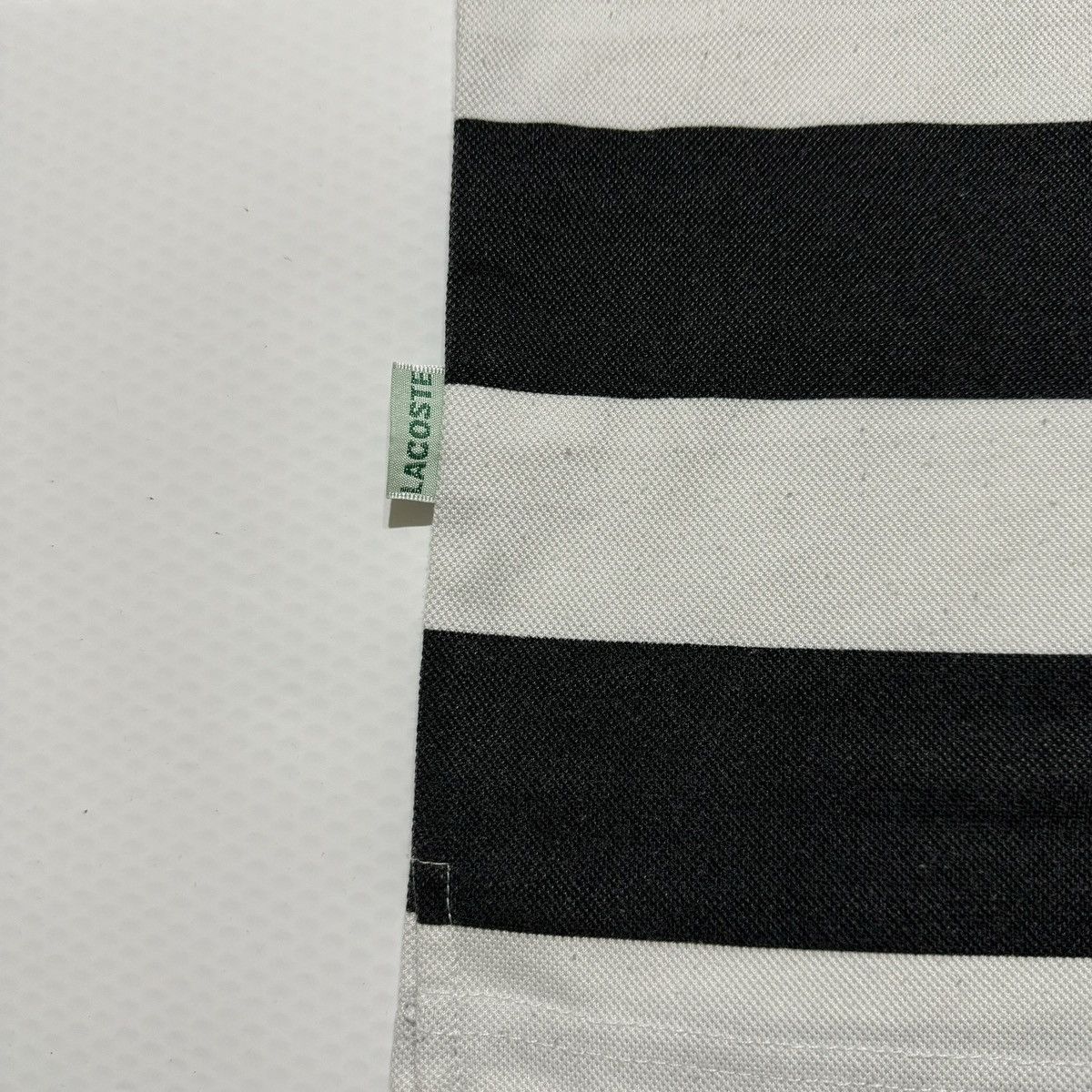 Lacoste × Vintage Lacoste Vintage Black White Striped Polo Rugby Golf Shirt Size US XL / EU 56 / 4 - 10 Thumbnail