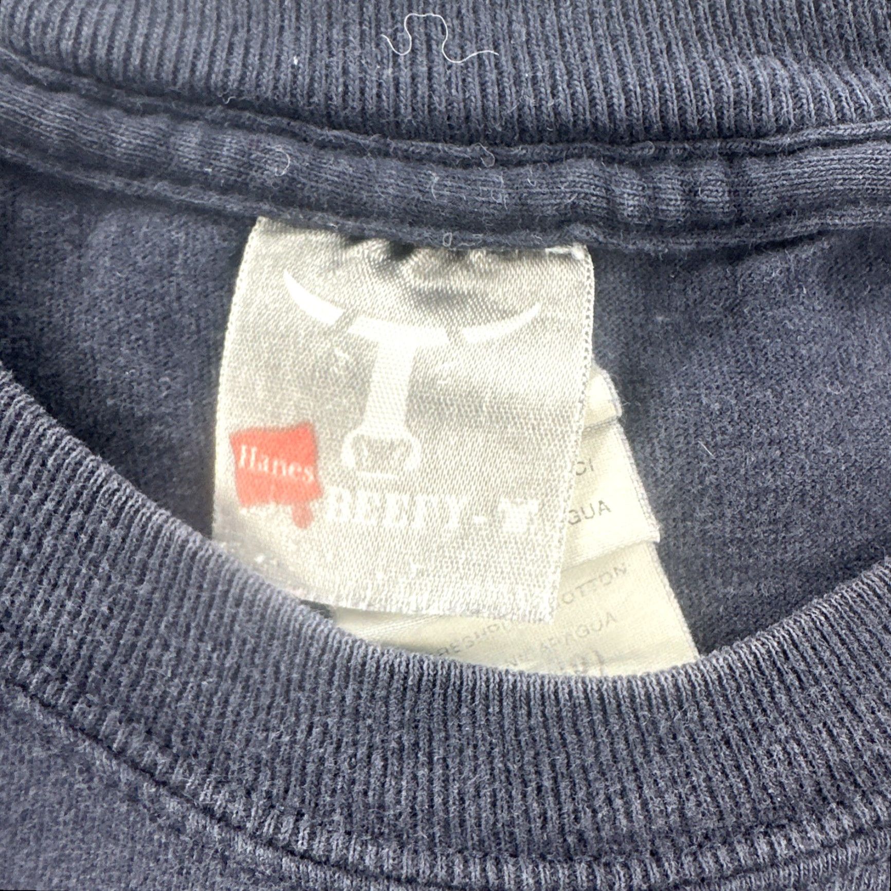 Hanes VINTAGE Hanes Beefy-T T-Shirt Blue Embroidered Davidson Handbuilt Bicycles Men Medium Size US M / EU 48-50 / 2 - 7 Thumbnail