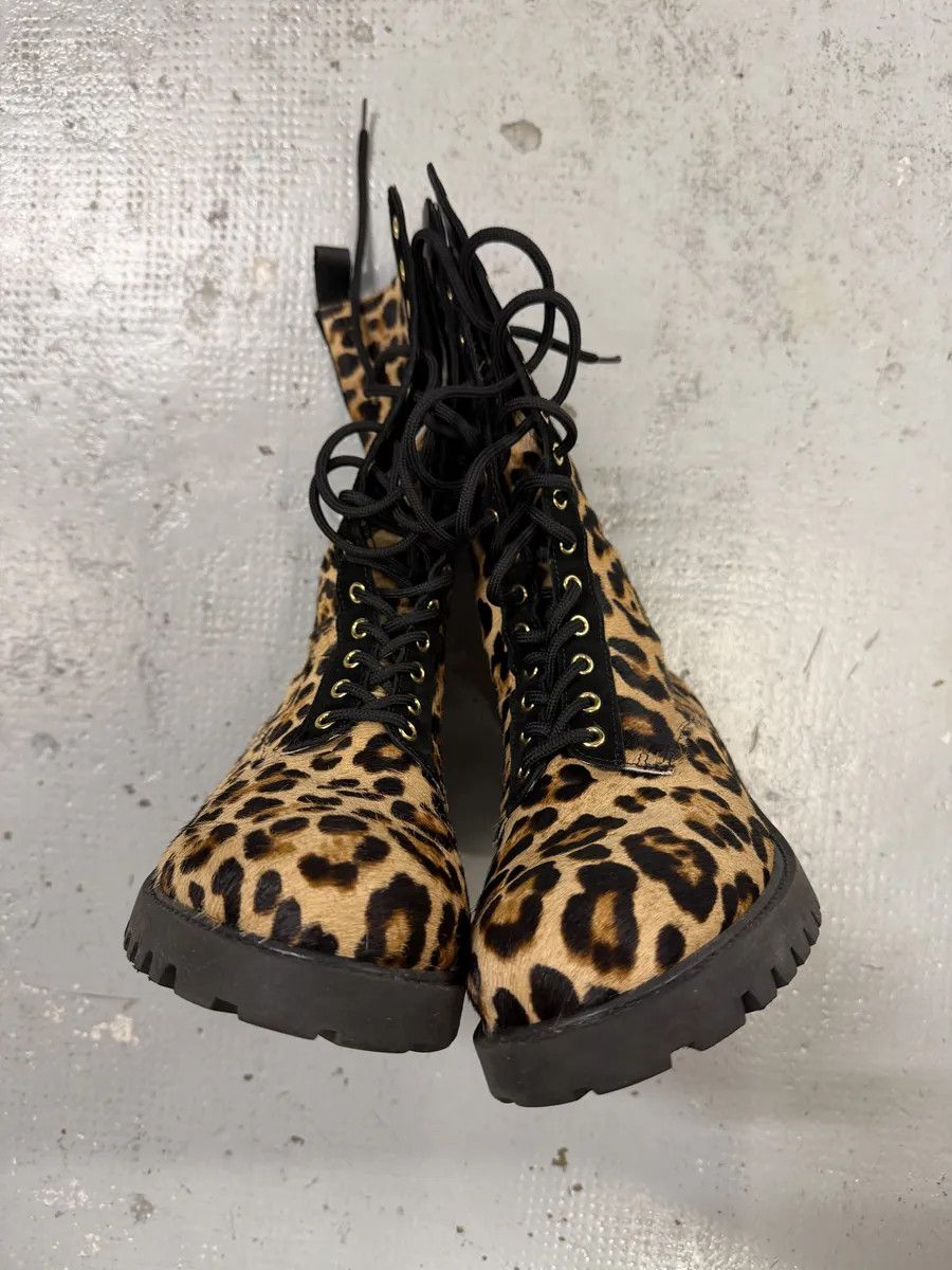 Moschino Moschino Leopard Pony Hair Ankle Boots Size US 9 / EU 42 - 7 Thumbnail