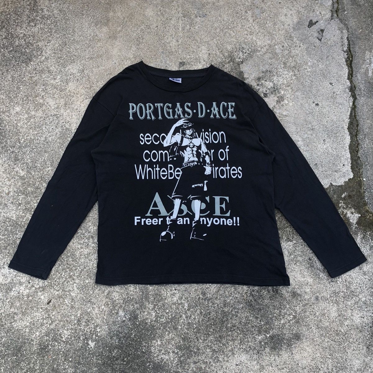 Anime × One Piece 🔥Rare🔥🇯🇵One Piece Portgas D Ace Of White Beard Promo Tee Size US XL / EU 56 / 4 - 1 Thumbnail