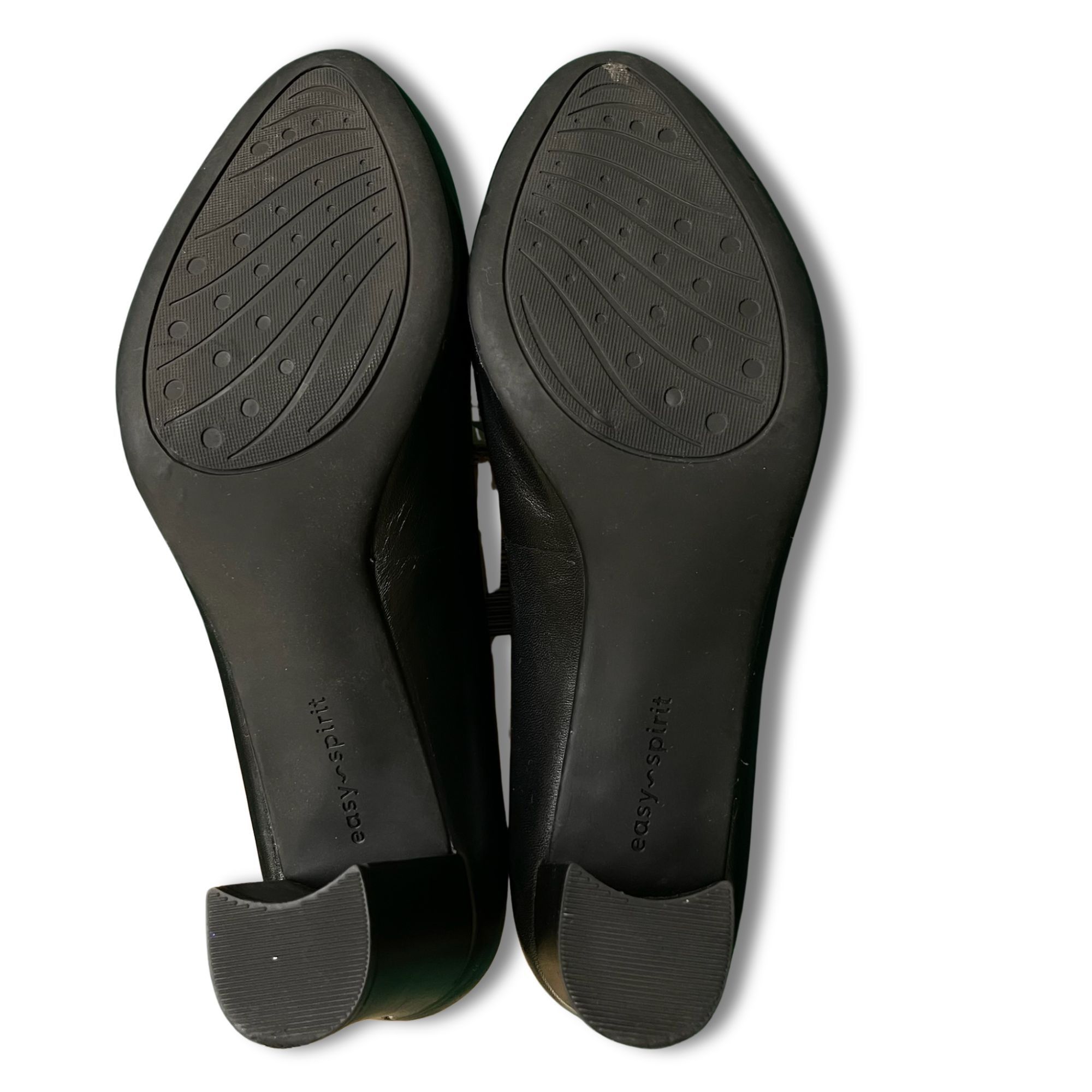 Other EASY SPIRIT Womens Black Leather Pumps Size 8 With Block Hee Size US 8 / IT 38 - 6 Thumbnail