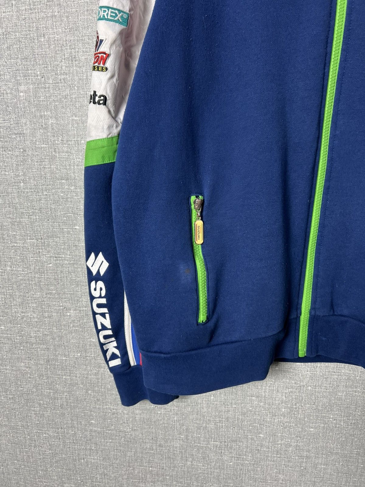 Vintage Suzuki RGSX Yoshimura World Superbike Team Racing Zip Hoodie Size US M / EU 48-50 / 2 - 8 Thumbnail
