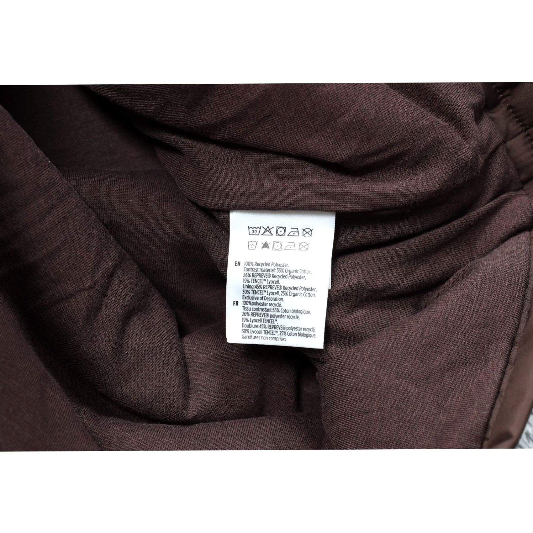 Tentree Jacket Mens 1XL Brown Quilted Hybrid Full Zip Hoodie Puffer Repreve New, Men's — image 5 of 6