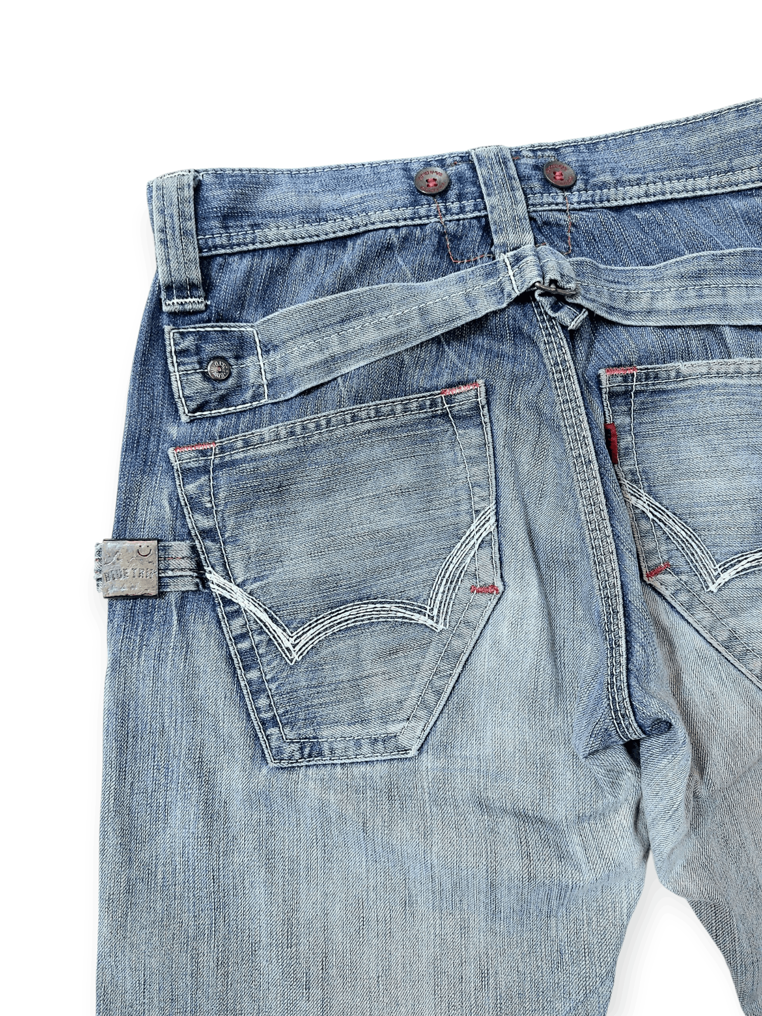 Edwin Edwin Retro Blue trip Buckle Back Unique Pocket Denim Size US 30 / EU 46 - 23 Thumbnail