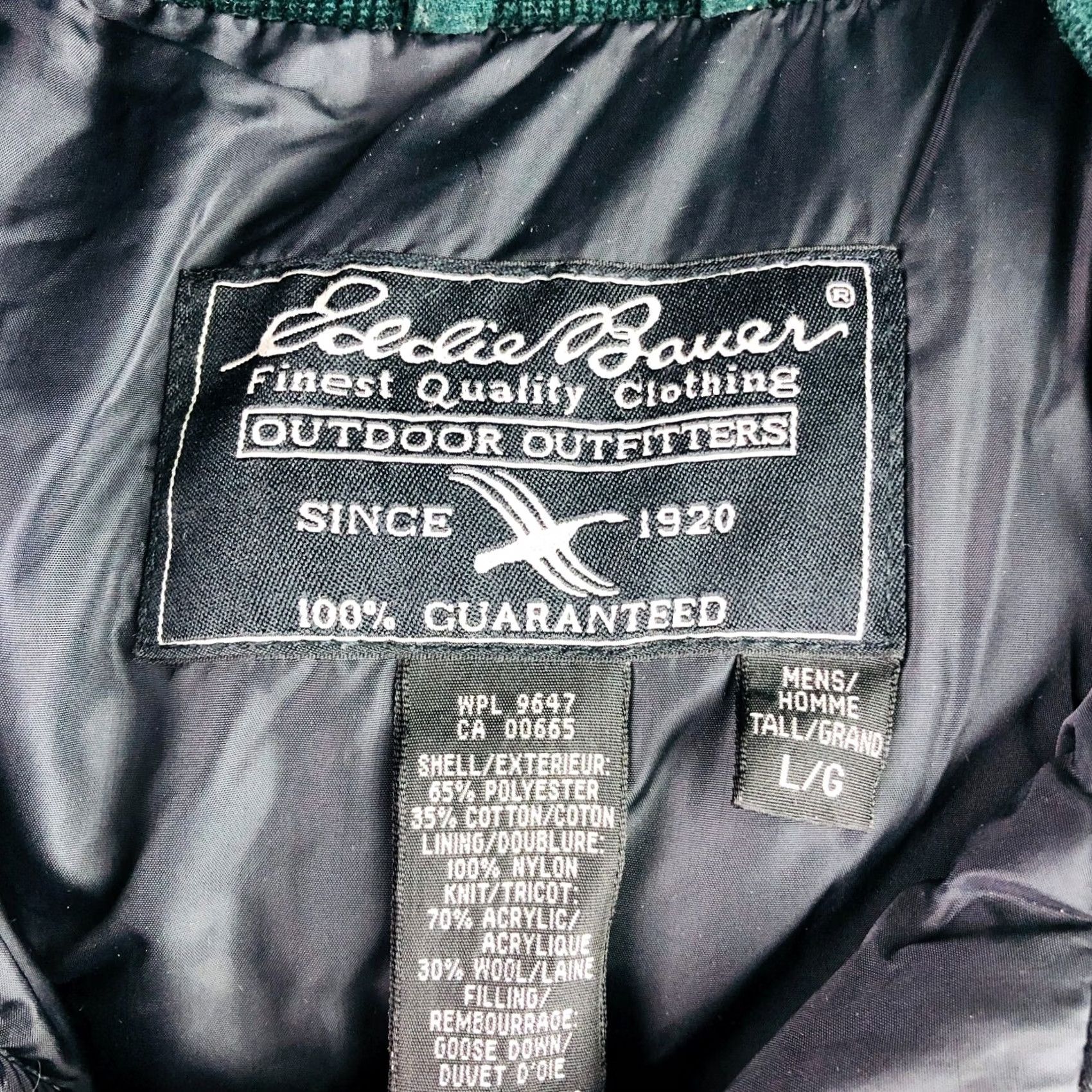 Eddie Bauer VINTAGE Eddie Bauer Goose Down Duvet Parka Jacket Green Large Mens Winter Heavyweight Size US L / EU 52-54 / 3 - 3 Thumbnail
