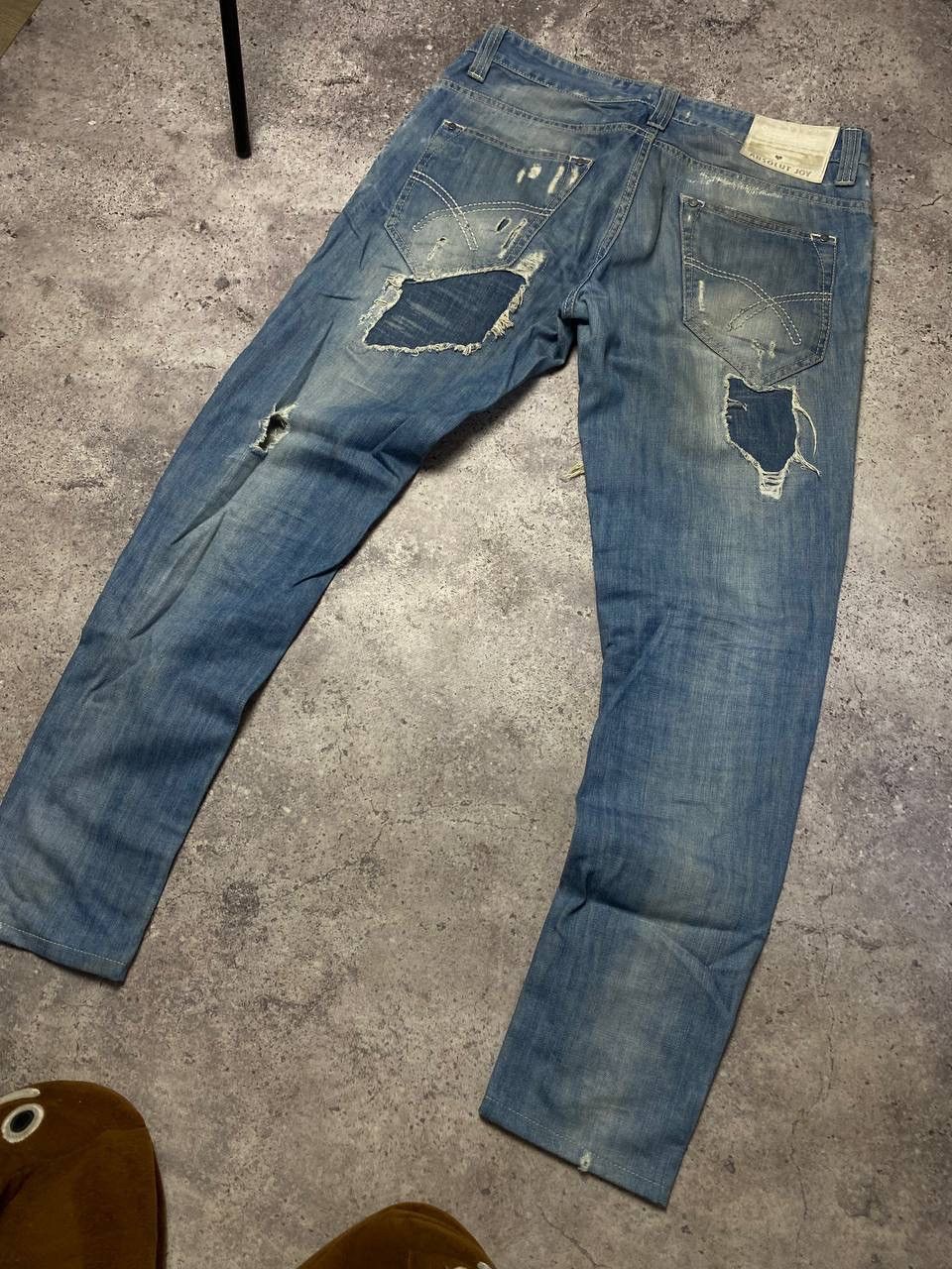 Absolut Joy × Vintage Absolut Joy Einstein Denim Jeans Junya Watanabe Style Pants Size US 34 / EU 50 - 11 Thumbnail