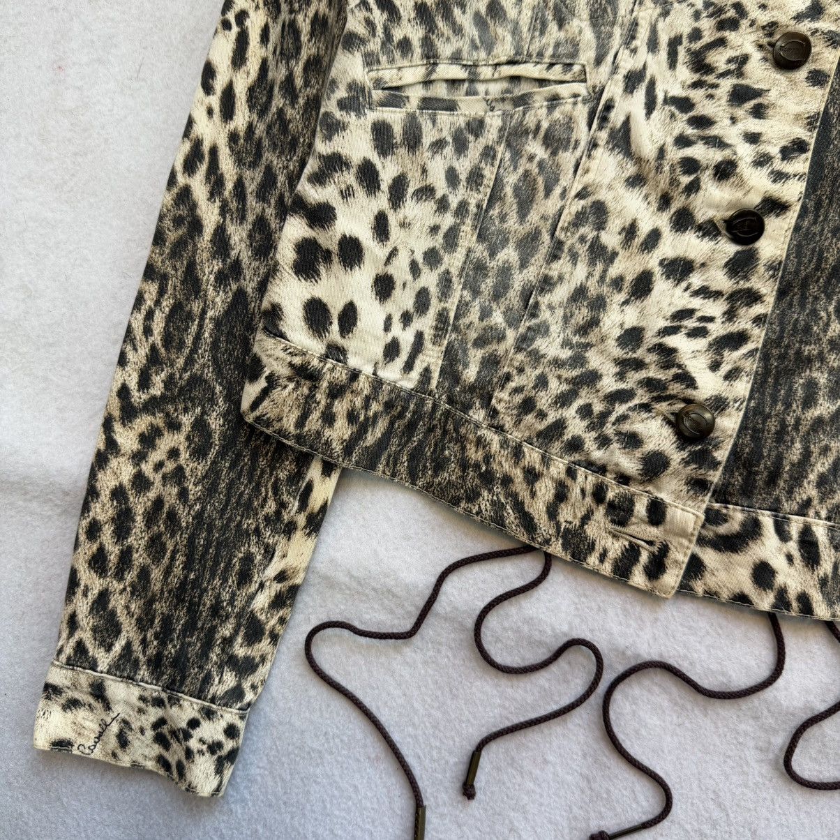Just Cavalli 2000s Just Cavalli Back Laces Leopard Print Jacket Size XS / US 0-2 / IT 36-38 - 4 Thumbnail