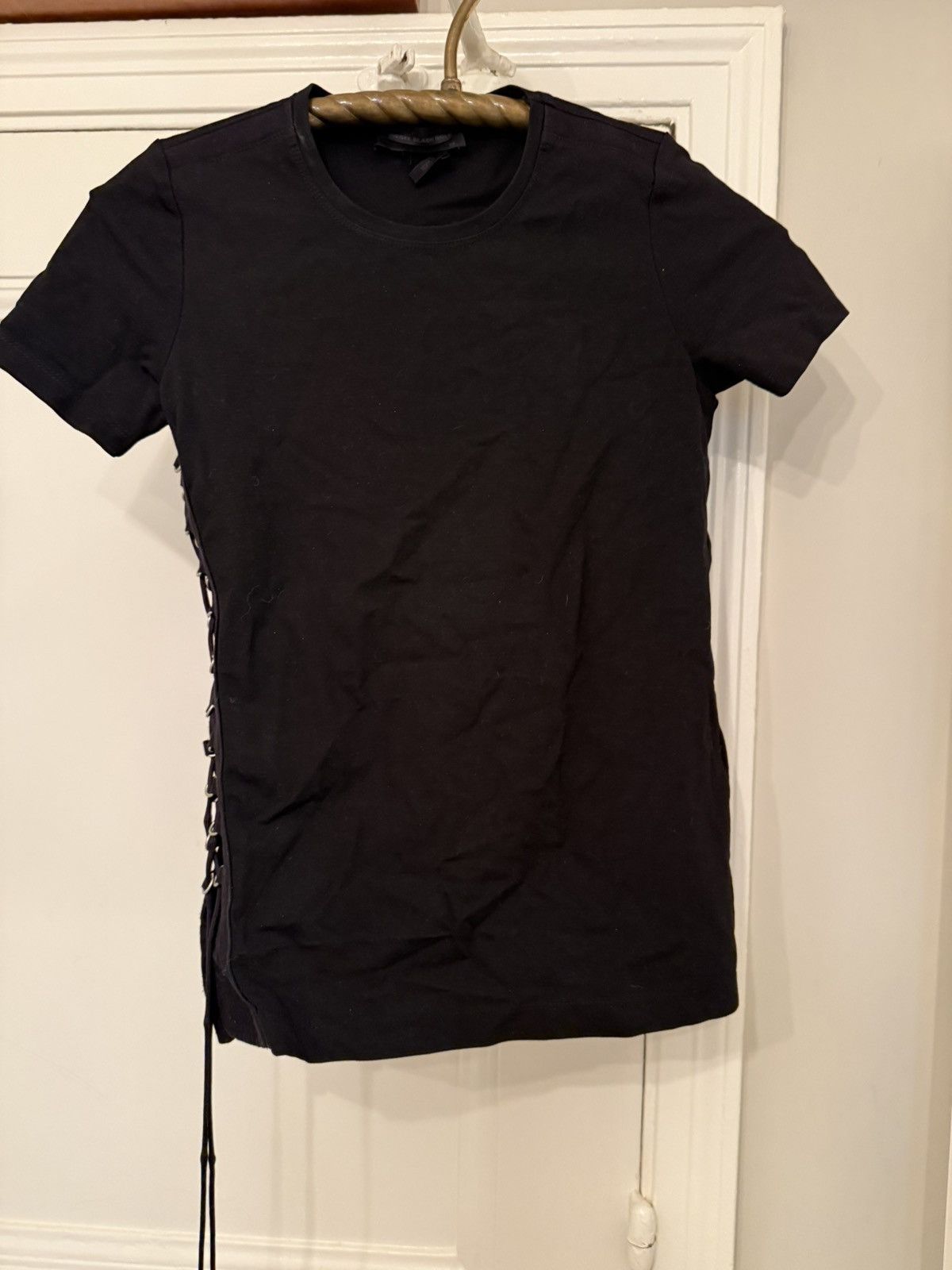 Diesel Black Gold Diesel black T-shirt with metal detail Size M / US 6-8 / IT 42-44 - 4 Thumbnail